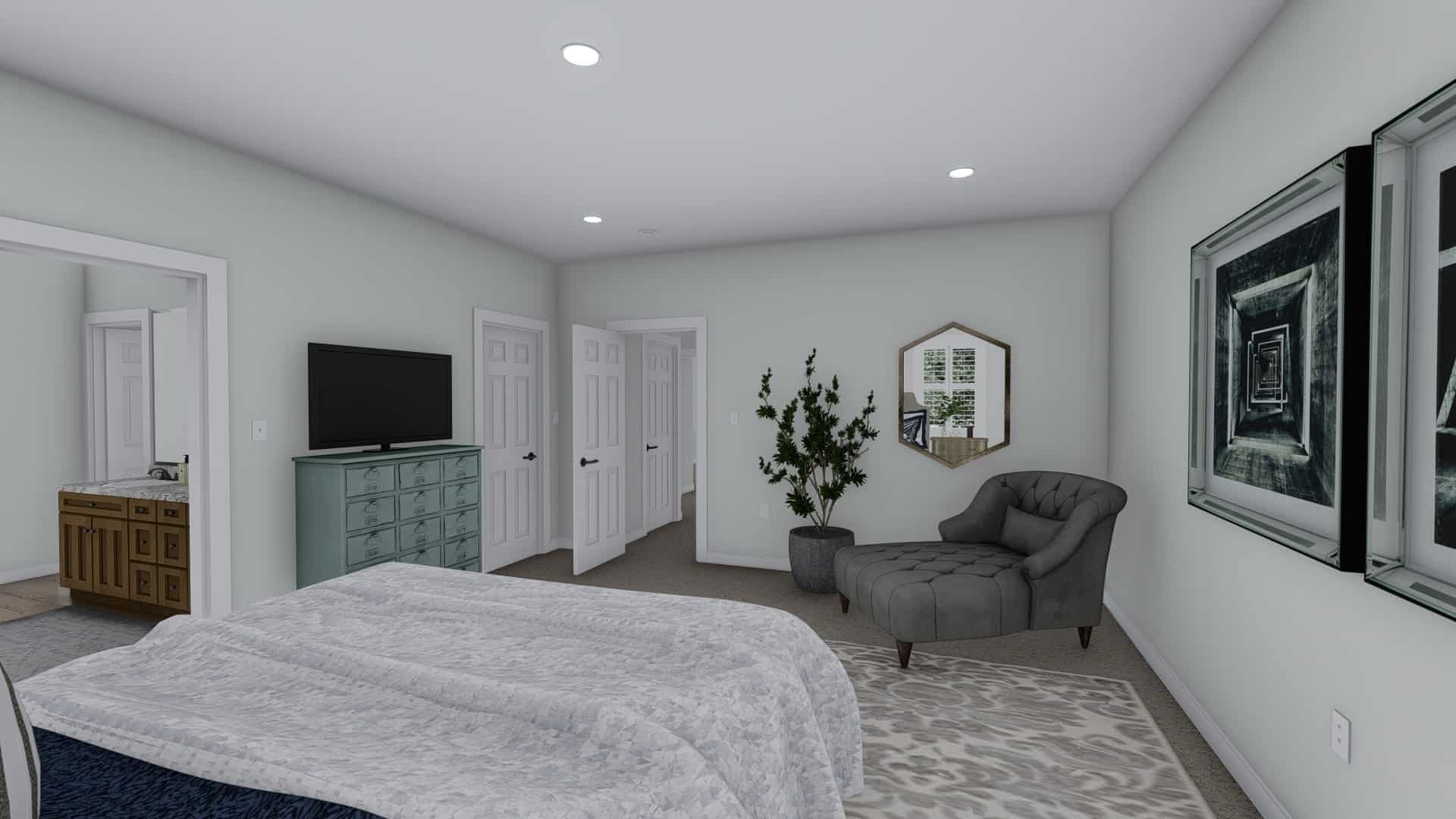 Master Bedroom of this 3-Bedroom, 2199 Sq Ft Plan - 187-1075