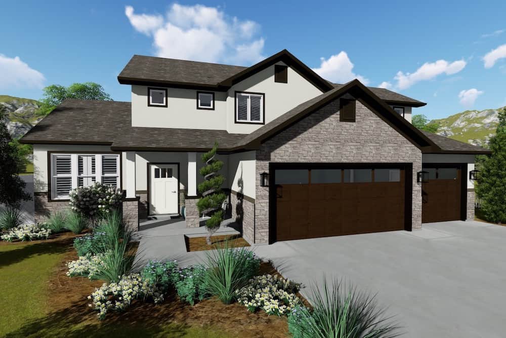 Contemporary home (ThePlanCollection: Plan #187-1134)