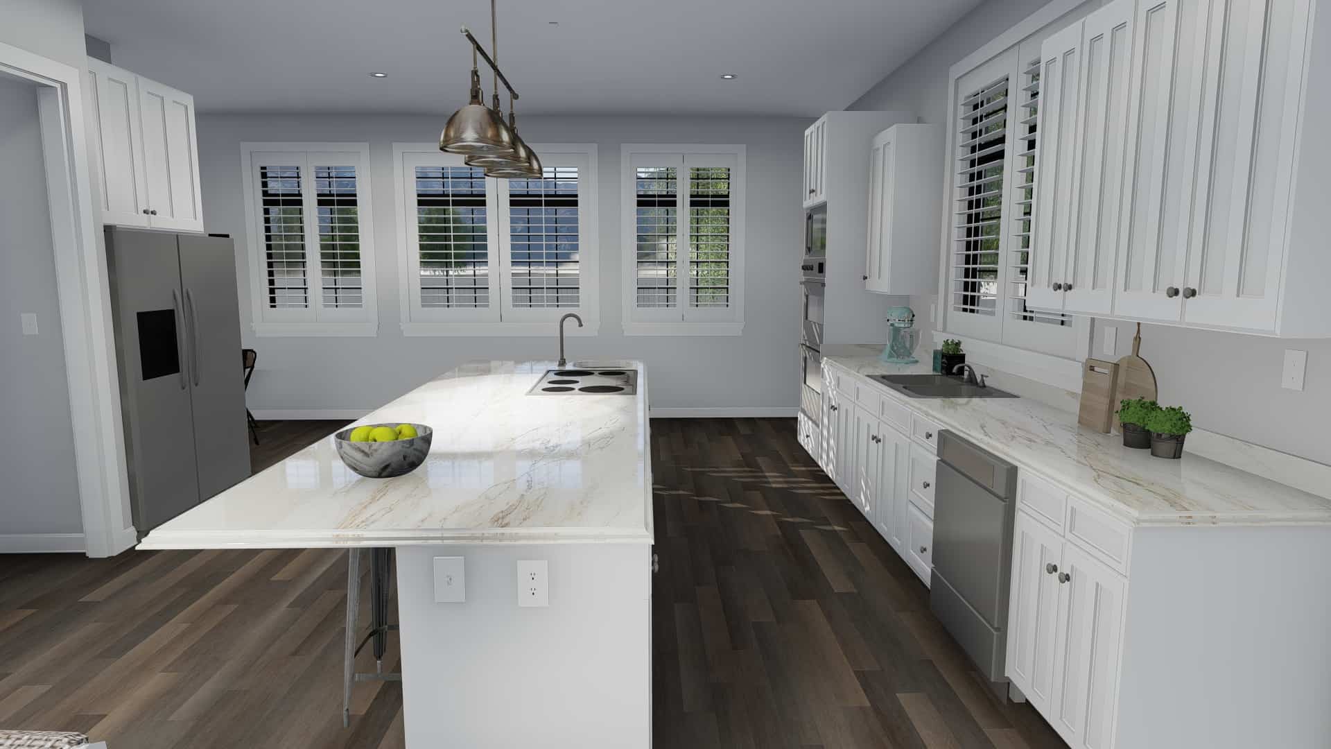 Kitchen of this 3-Bedroom, 2796 Sq Ft Plan - 187-1136