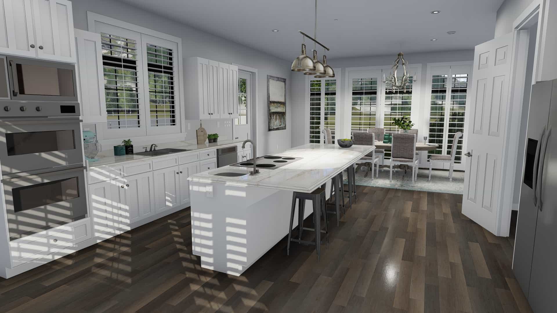 Kitchen of this 3-Bedroom, 2796 Sq Ft Plan - 187-1136