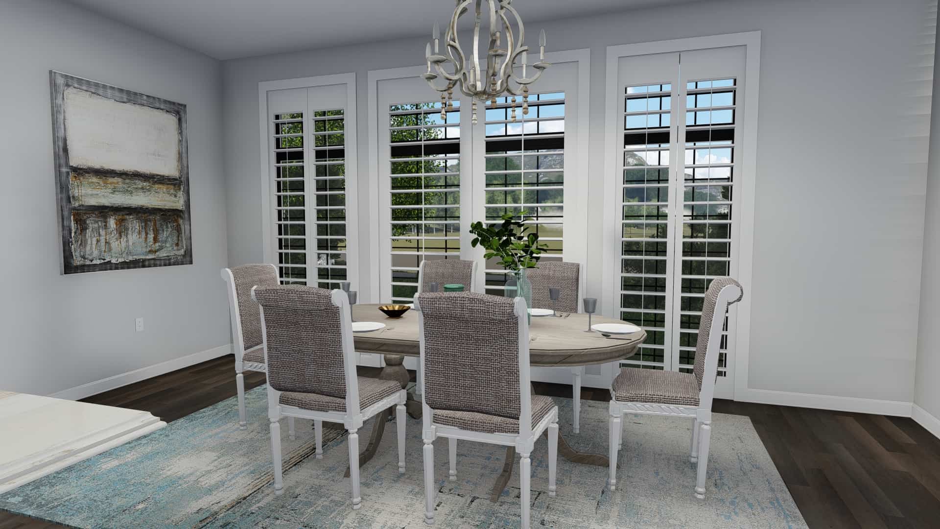 Dining Room of this 3-Bedroom, 2796 Sq Ft Plan - 187-1136