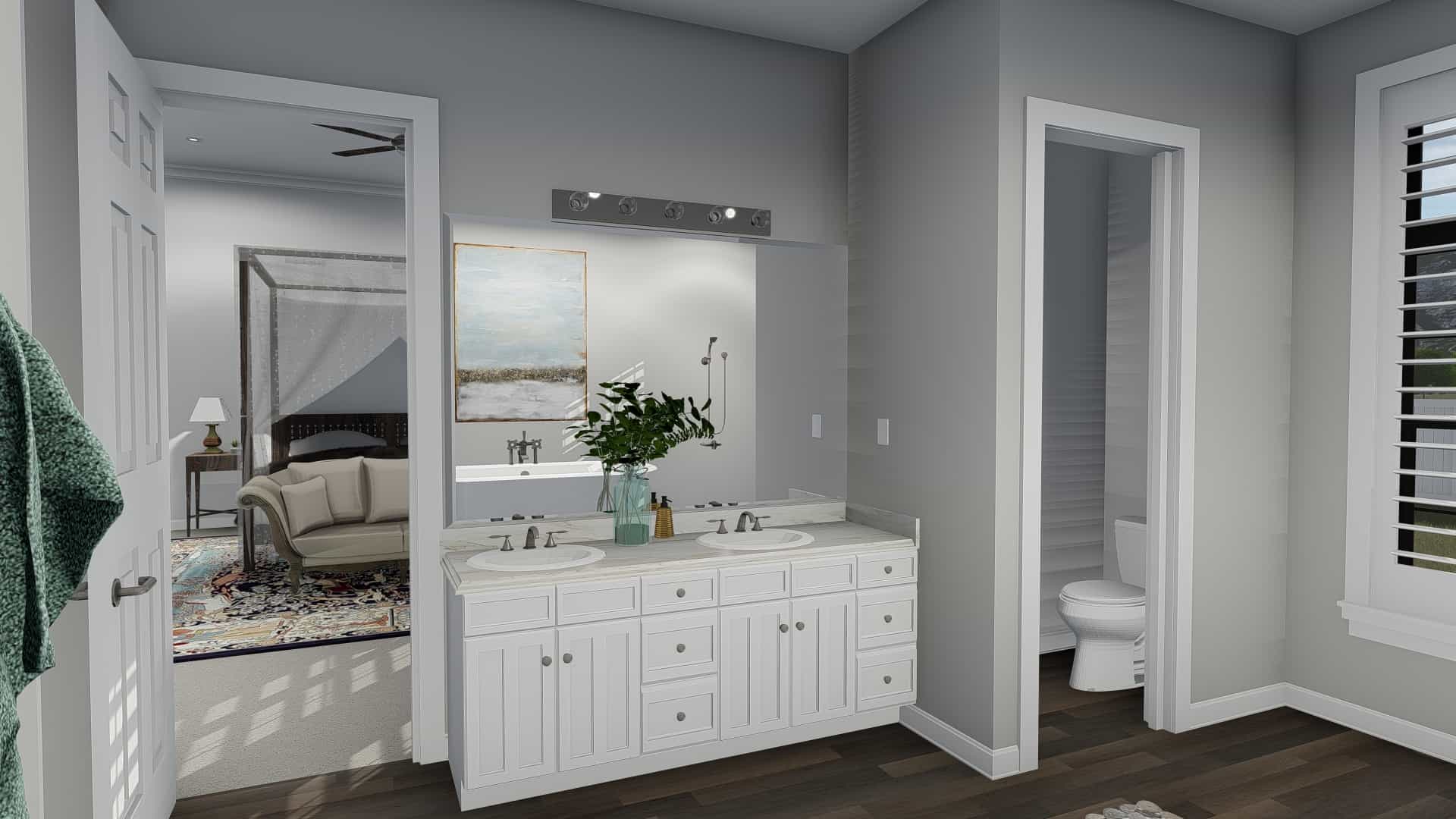 Bathroom of this 3-Bedroom, 2796 Sq Ft Plan - 187-1136