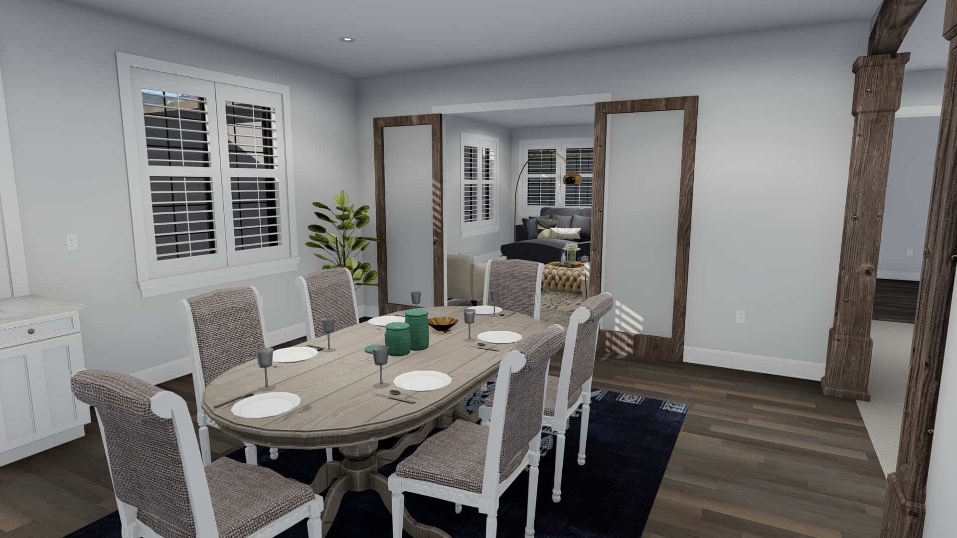Dining Room of this 3-Bedroom, 2796 Sq Ft Plan - 187-1136