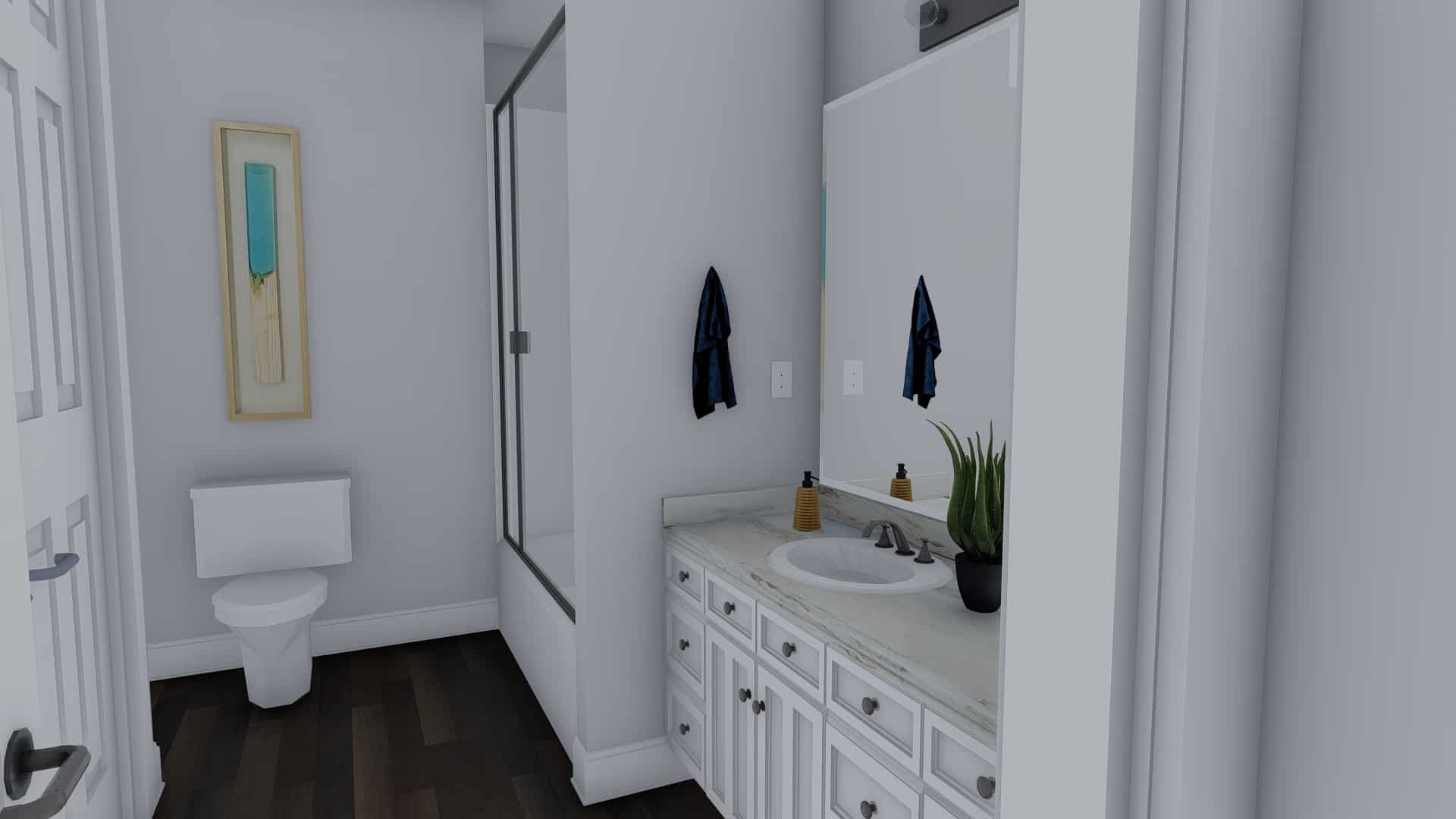 Bathroom of this 3-Bedroom, 2796 Sq Ft Plan - 187-1136