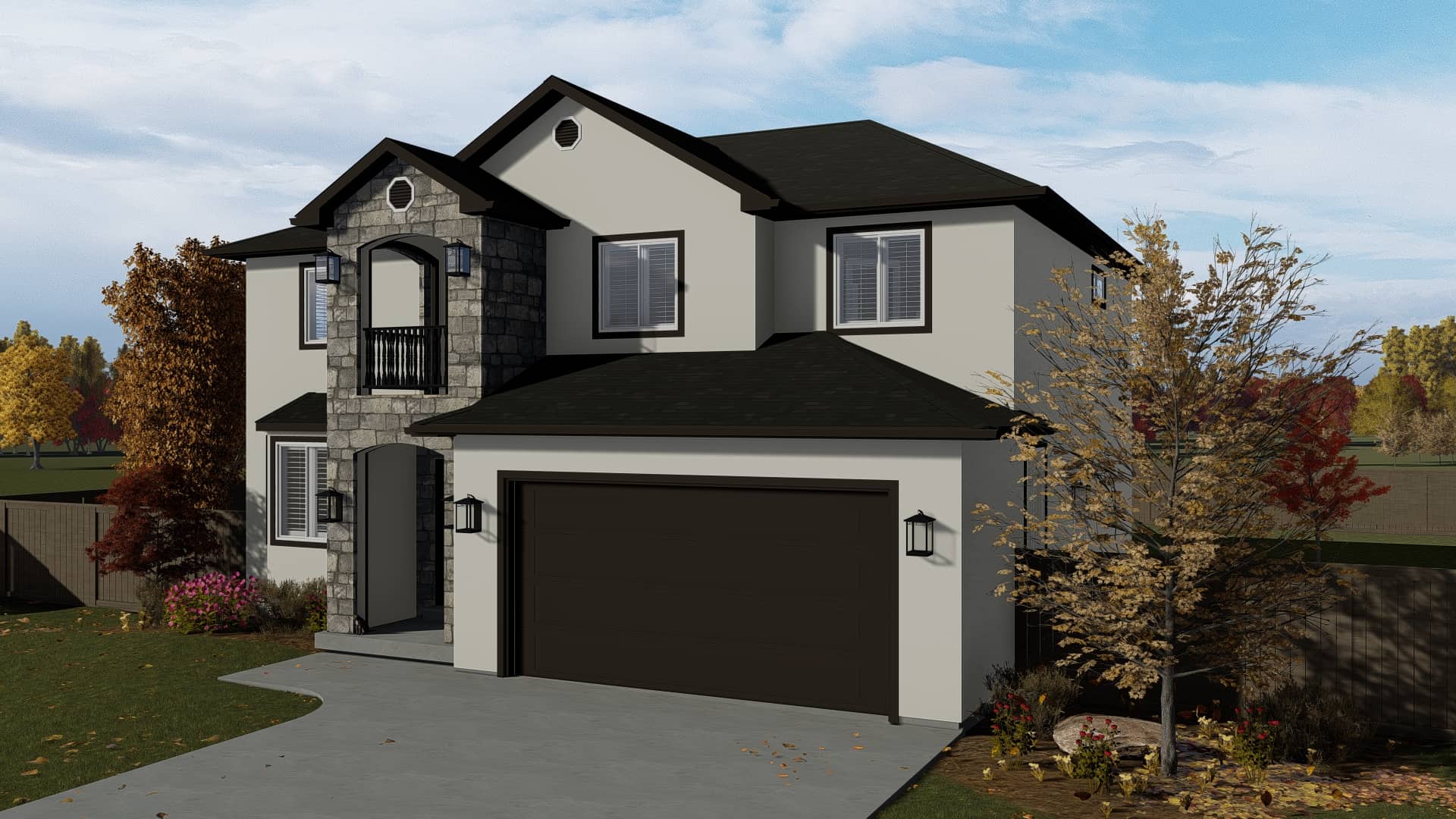 Front View of this 5-Bedroom, 2587 Sq Ft Plan - 187-1137