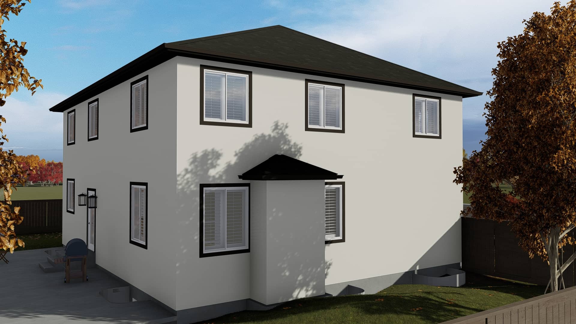 Right Side View of this 5-Bedroom, 2587 Sq Ft Plan - 187-1137