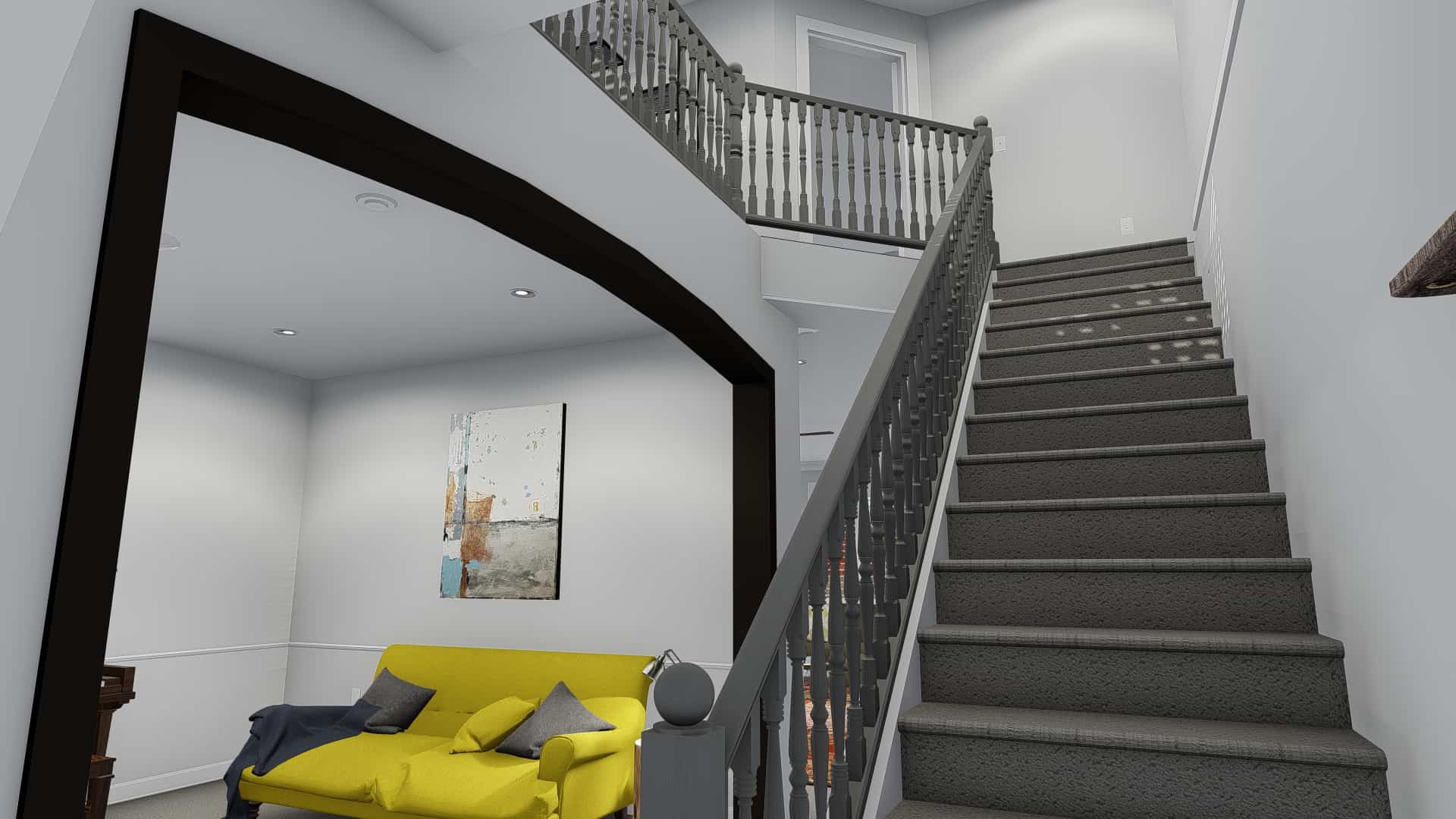 Entry Hall: Staircase of this 5-Bedroom, 2587 Sq Ft Plan - 187-1137