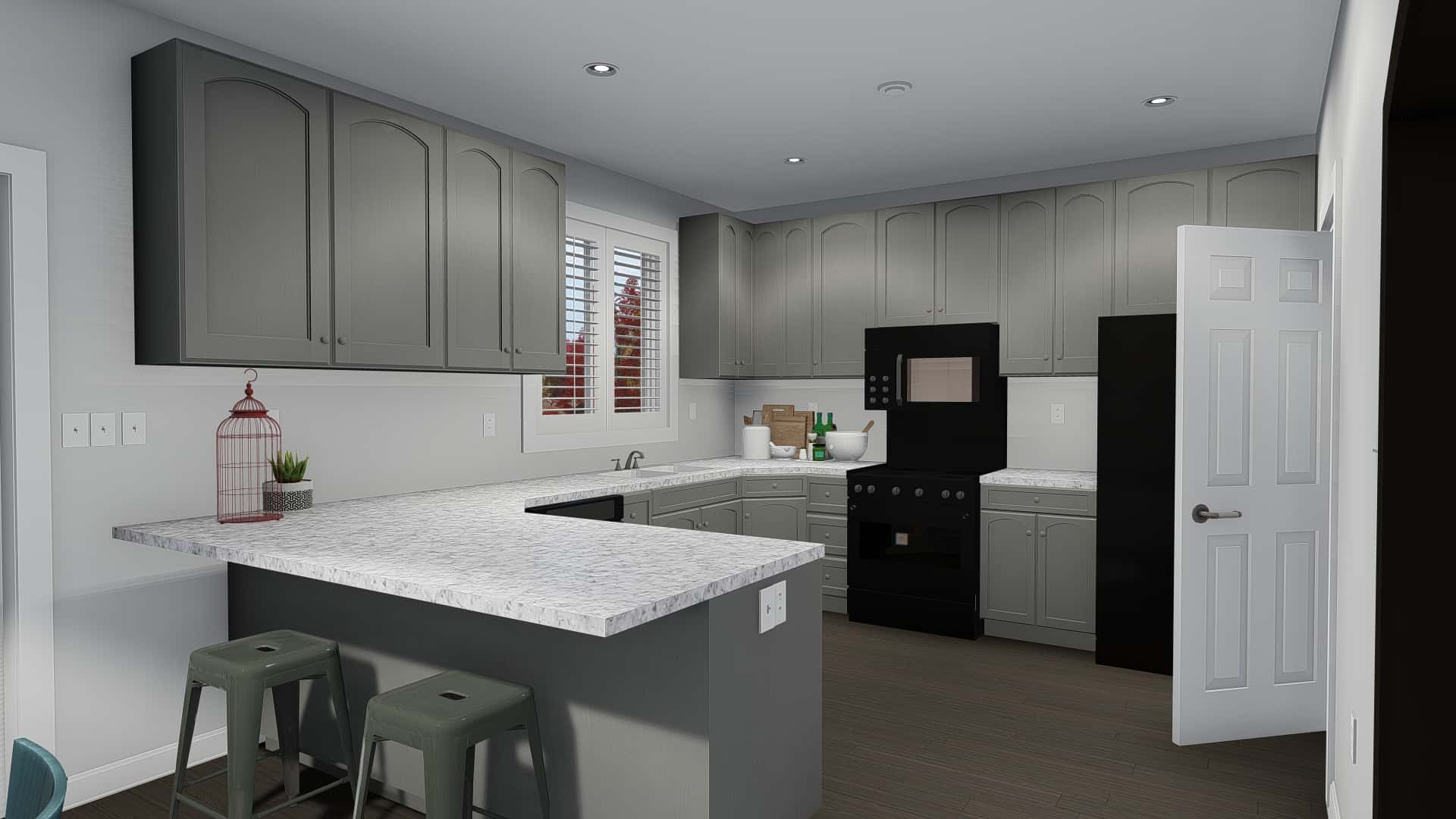 Kitchen of this 5-Bedroom, 2587 Sq Ft Plan - 187-1137