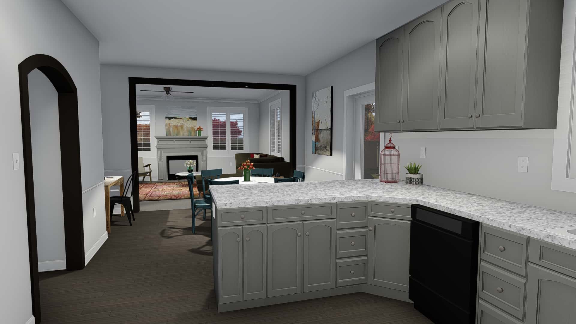 Kitchen of this 5-Bedroom, 2587 Sq Ft Plan - 187-1137