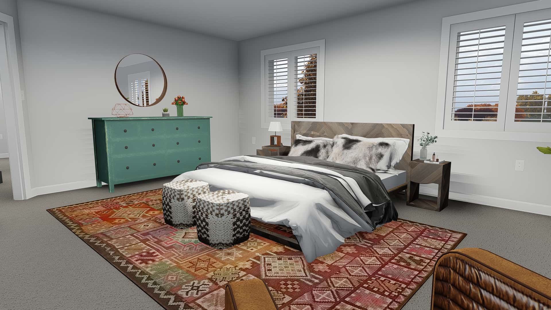 Bedroom of this 5-Bedroom, 2587 Sq Ft Plan - 187-1137
