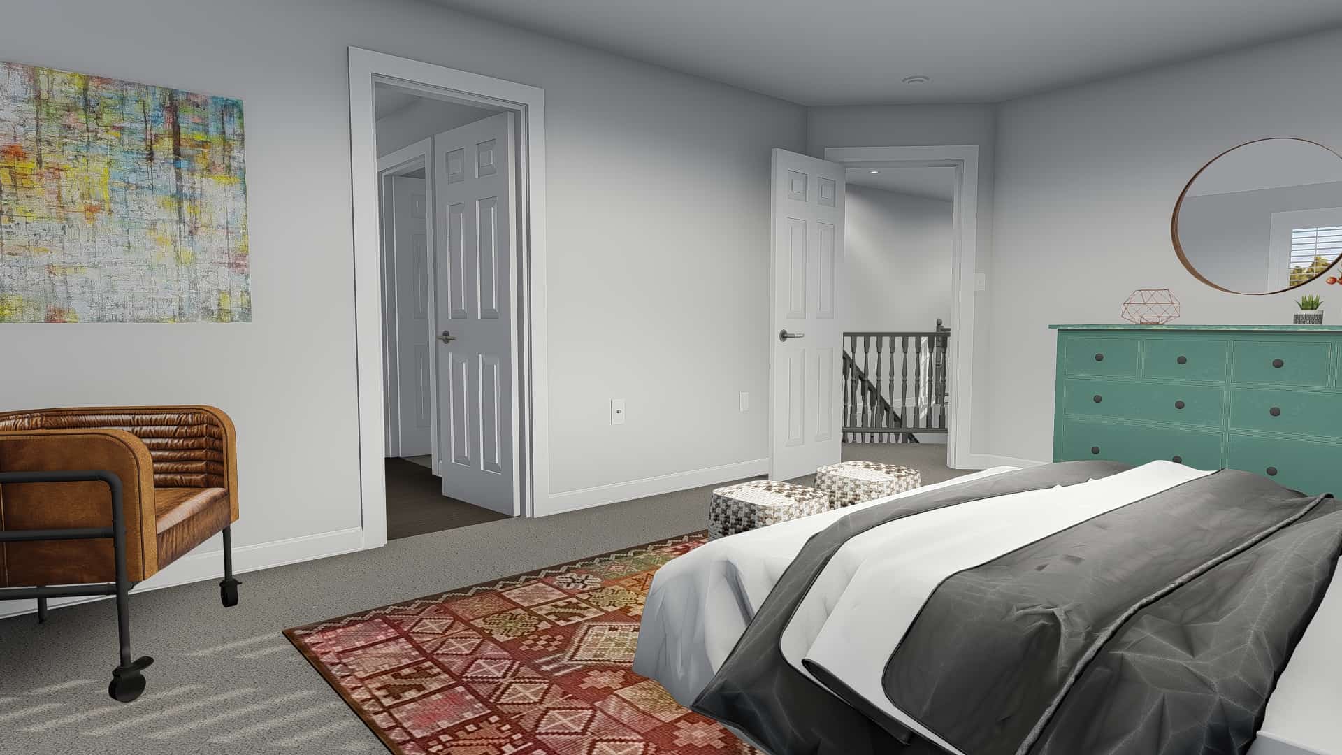 Bedroom of this 5-Bedroom, 2587 Sq Ft Plan - 187-1137