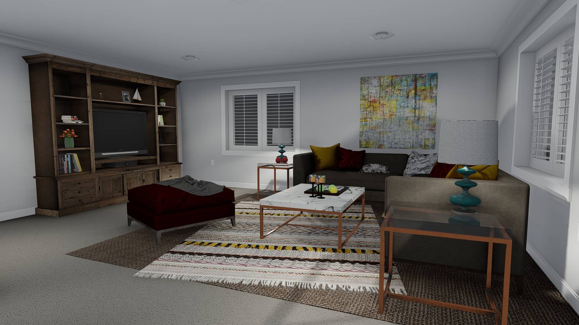 Family Room of this 5-Bedroom, 2587 Sq Ft Plan - 187-1137