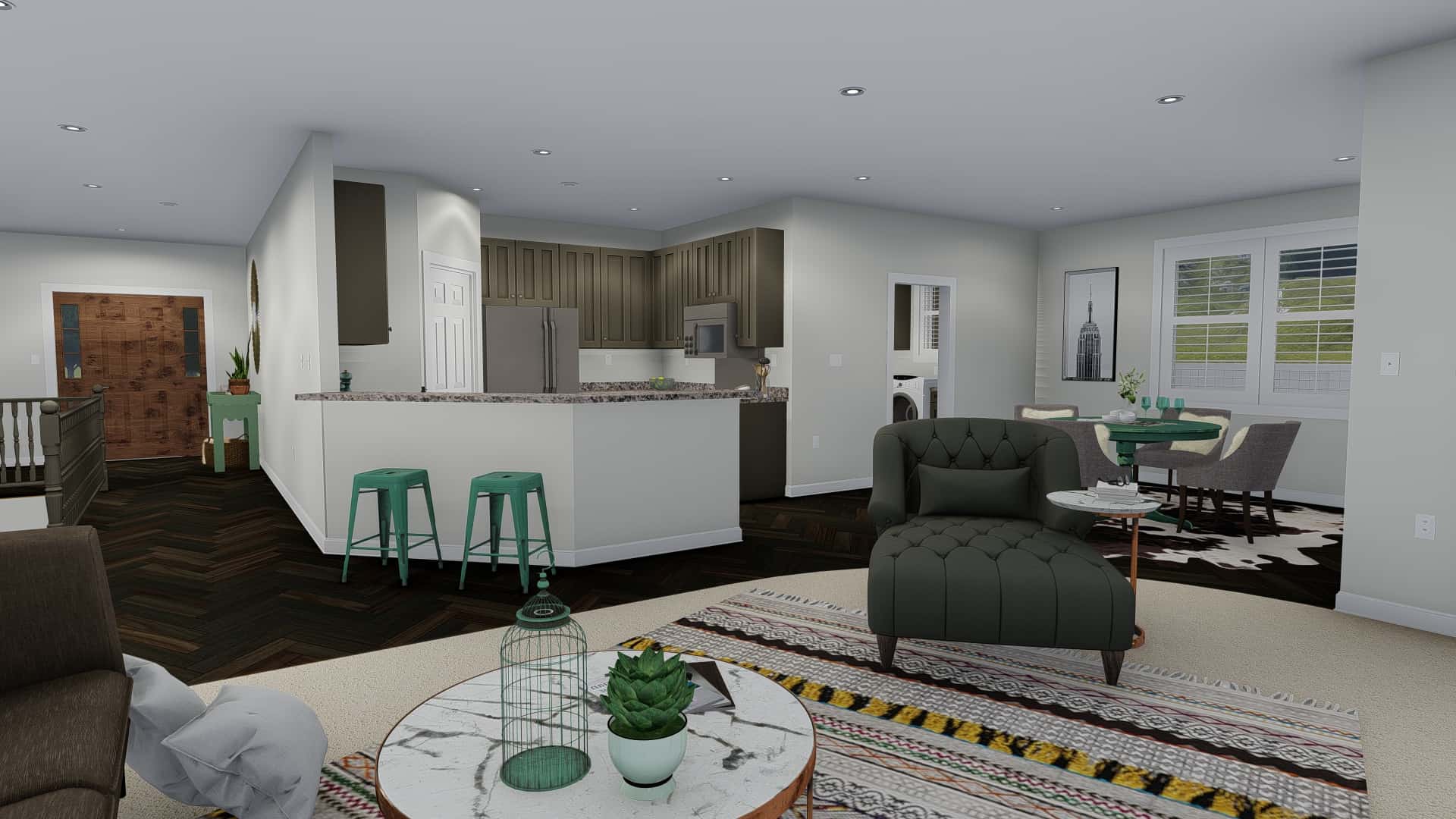 Family Room of this 5-Bedroom, 1849 Sq Ft Plan - 187-1138
