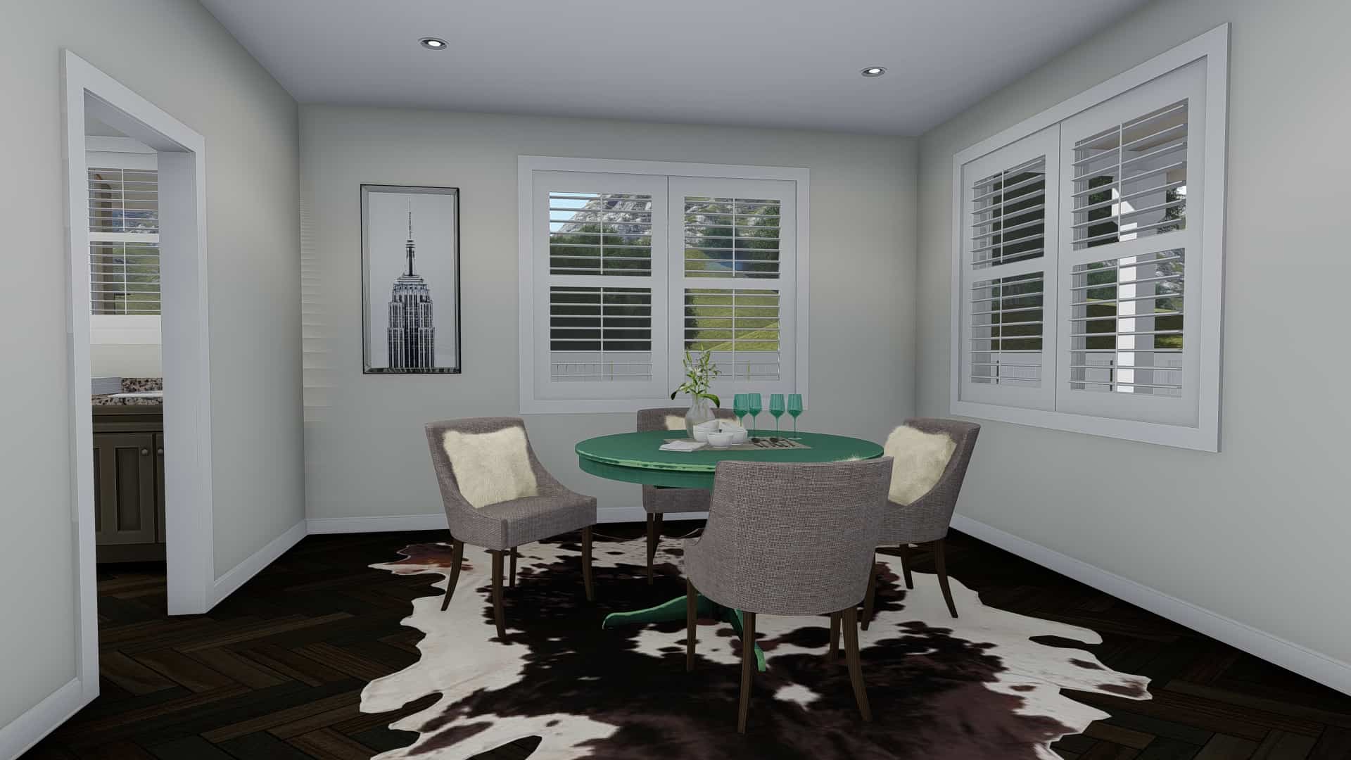 Dining Room of this 5-Bedroom, 1849 Sq Ft Plan - 187-1138
