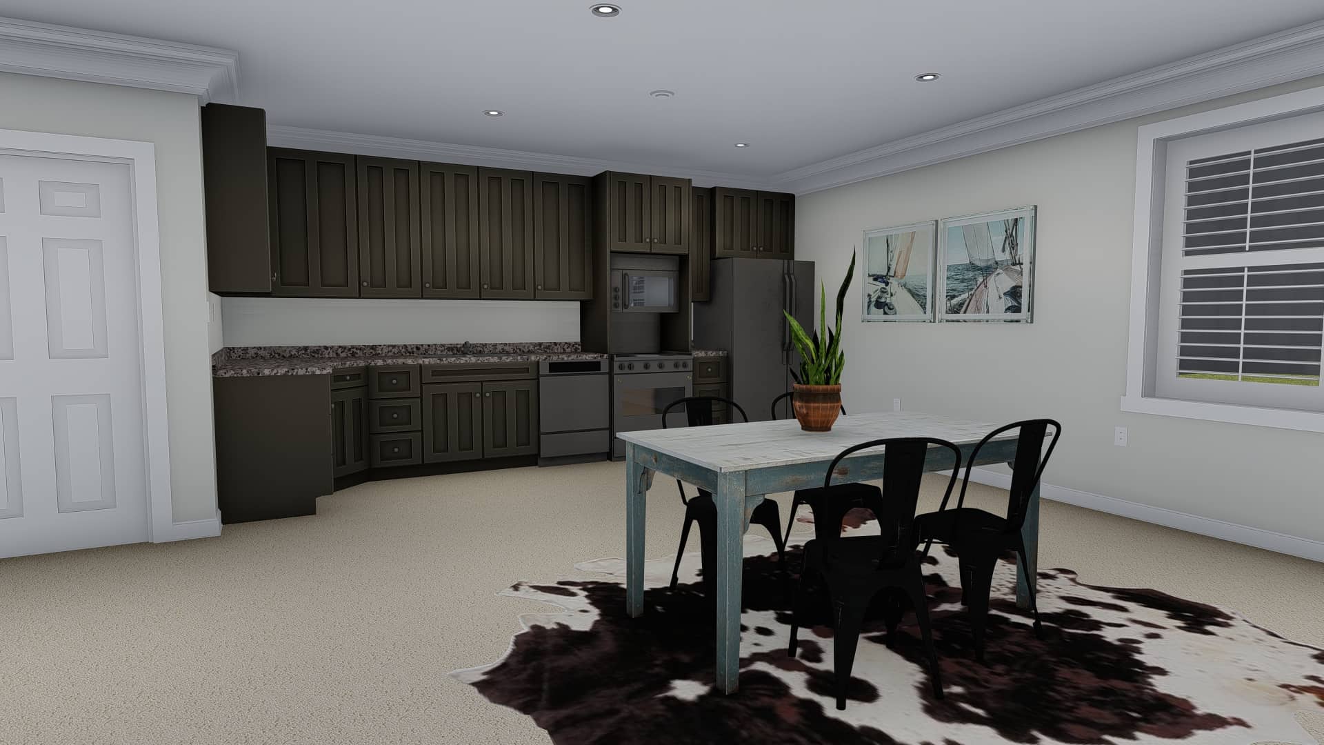Kitchen of this 5-Bedroom, 1849 Sq Ft Plan - 187-1138