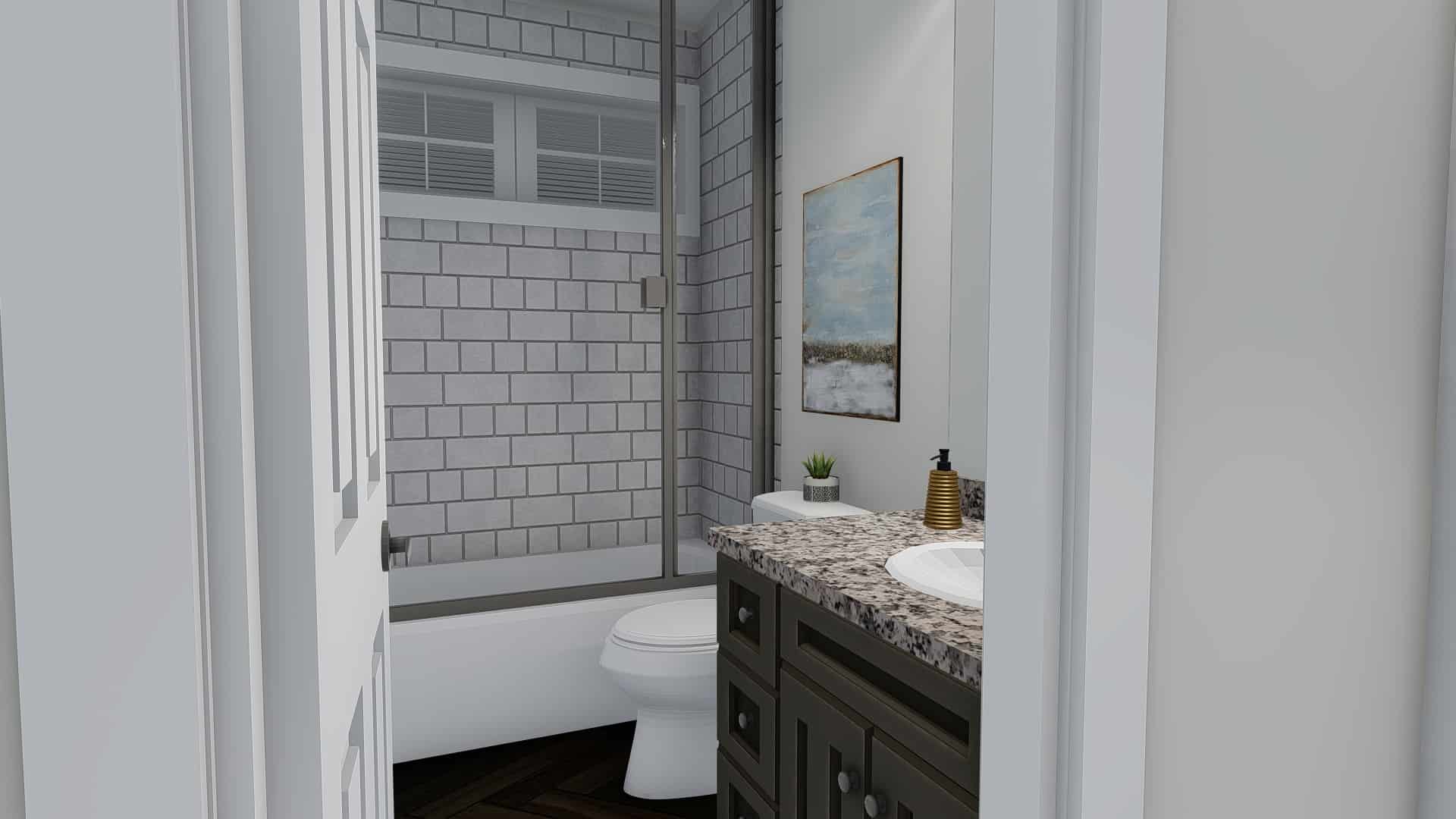 Bathroom of this 5-Bedroom, 1849 Sq Ft Plan - 187-1138