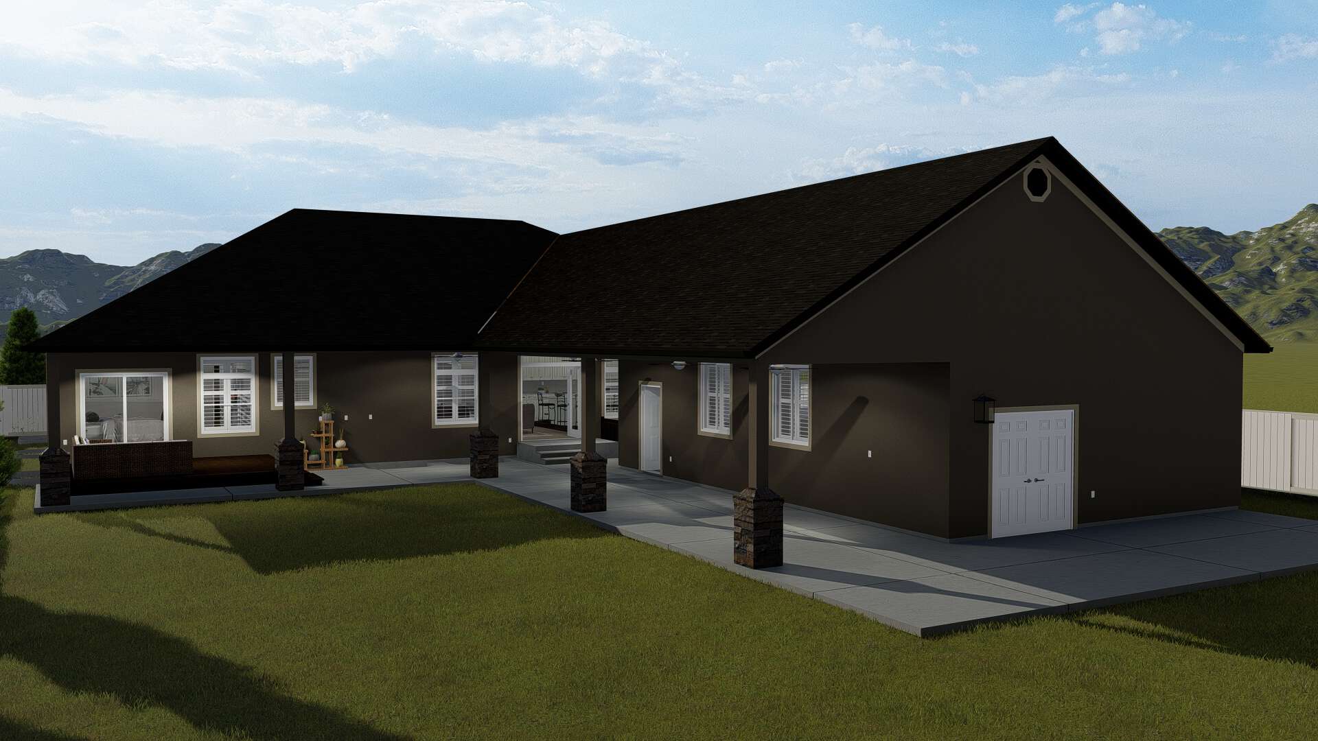 Front View of this 5-Bedroom, 2446 Sq Ft Plan - 187-1140