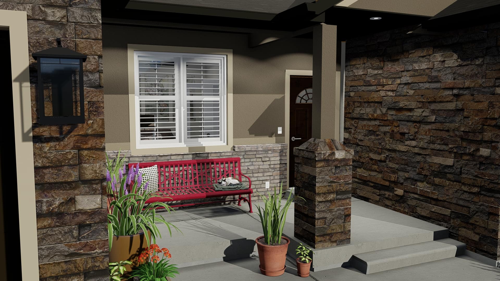 Front View of this 5-Bedroom, 2446 Sq Ft Plan - 187-1140