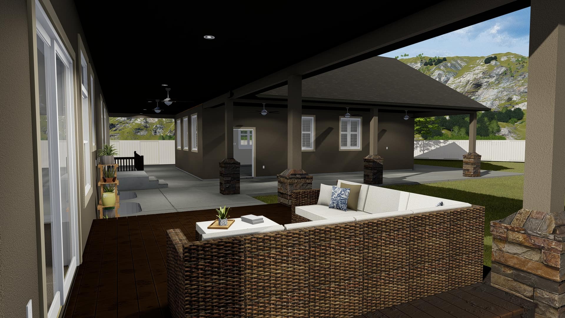 Porch of this 5-Bedroom, 2446 Sq Ft Plan - 187-1140