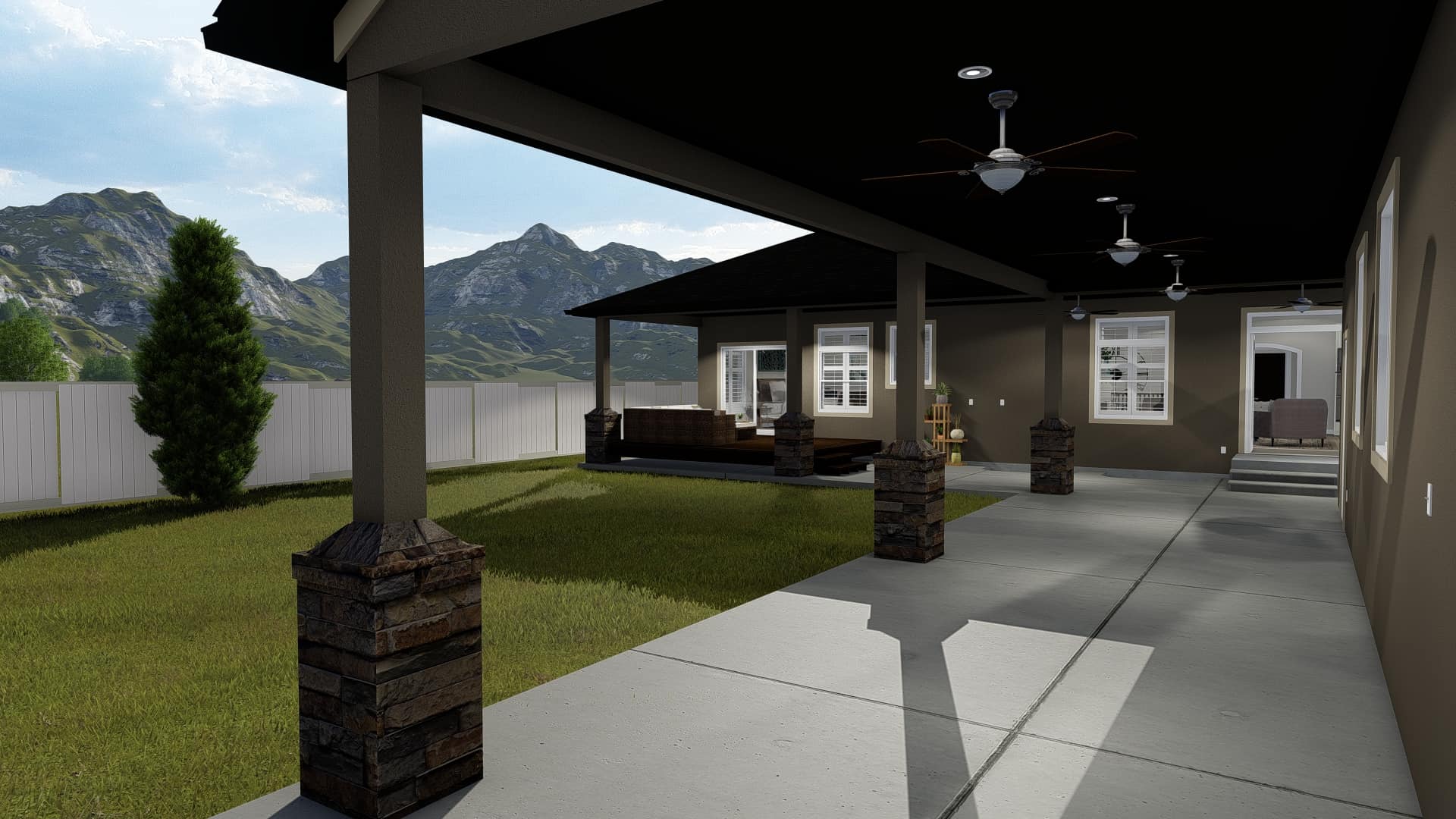 Porch of this 5-Bedroom, 2446 Sq Ft Plan - 187-1140