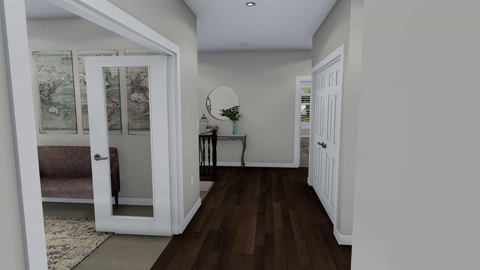 Hallway of this 5-Bedroom, 2446 Sq Ft Plan - 187-1140