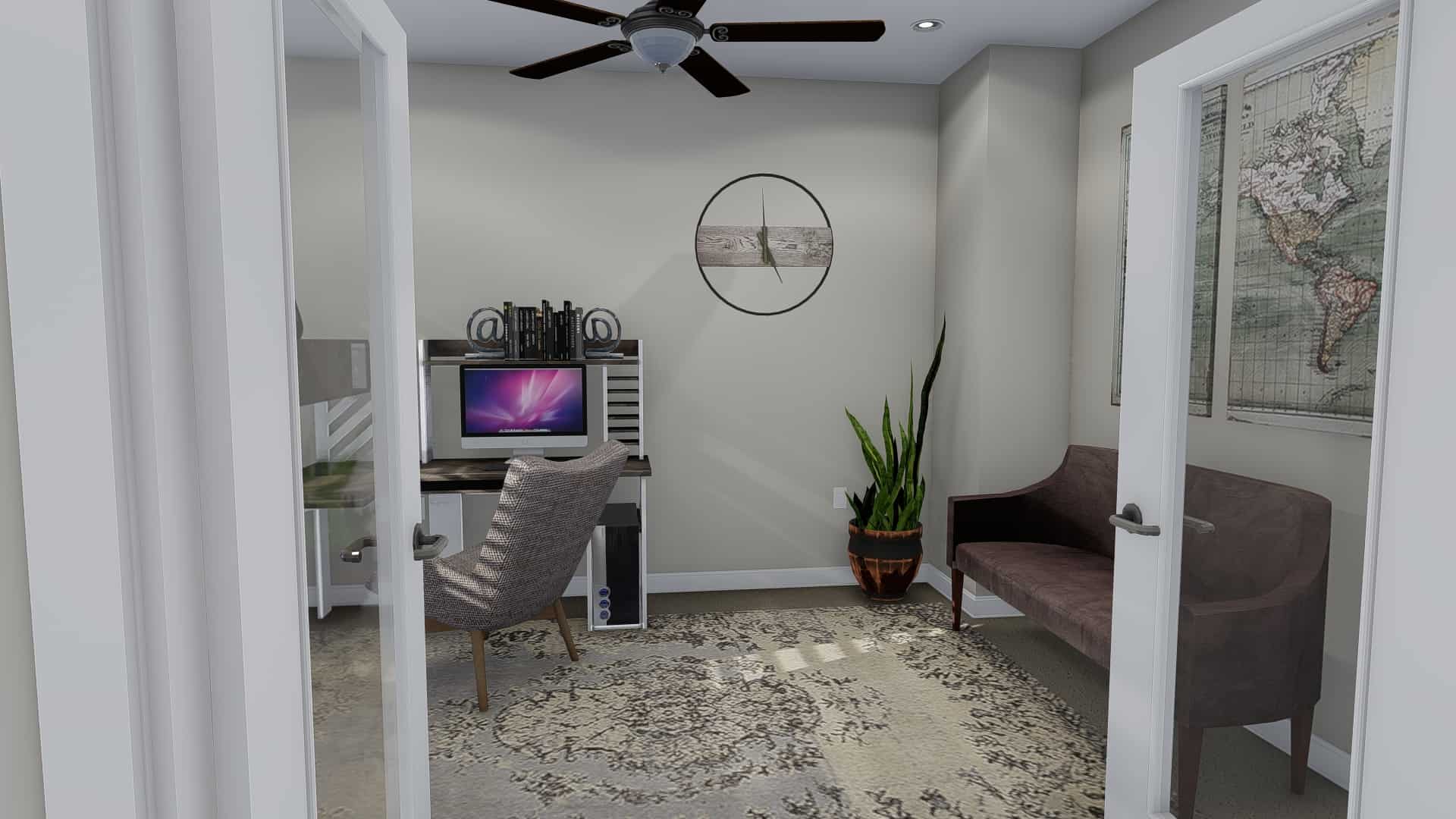 Home Office of this 5-Bedroom, 2446 Sq Ft Plan - 187-1140