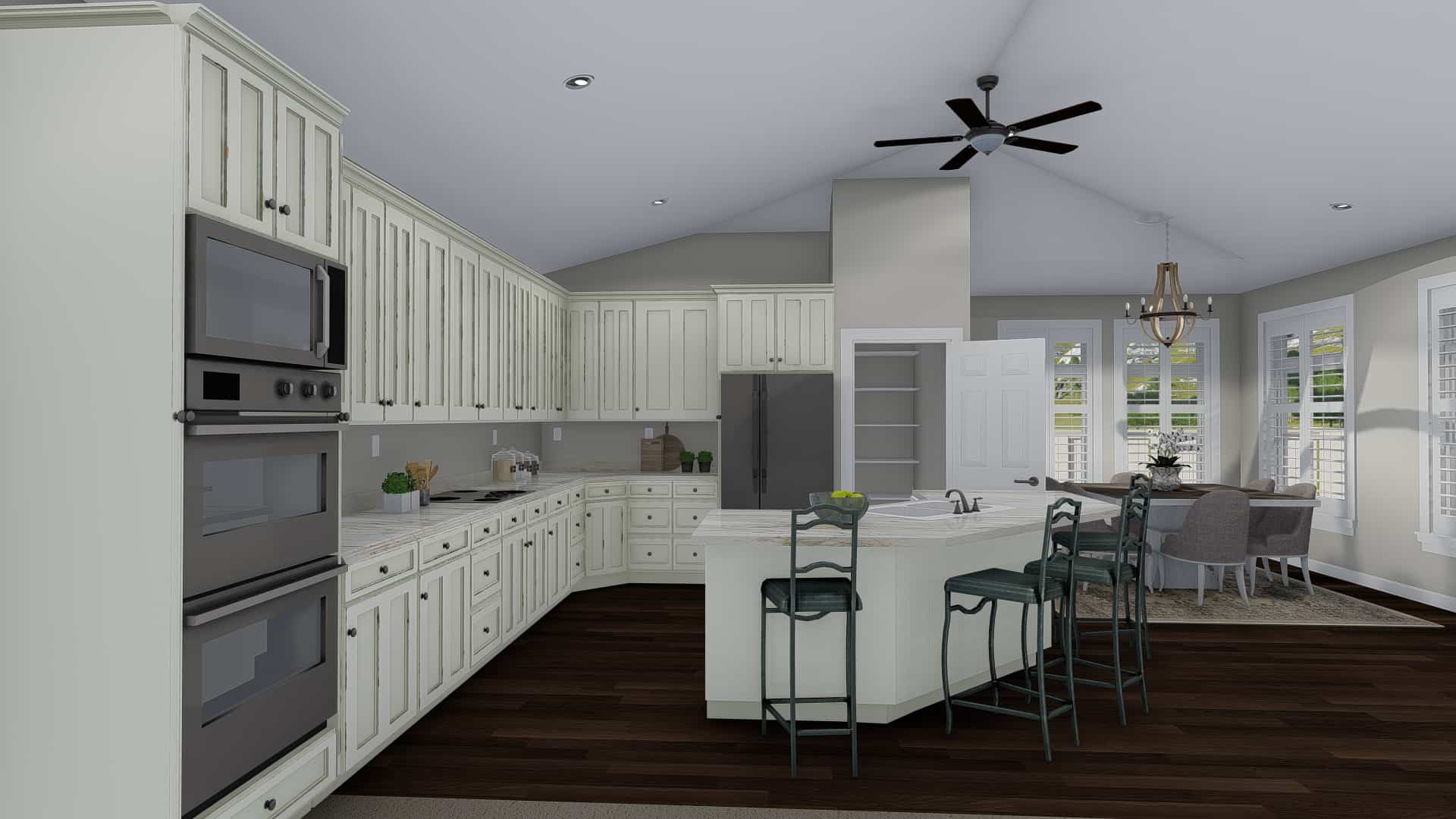Kitchen of this 5-Bedroom, 2446 Sq Ft Plan - 187-1140