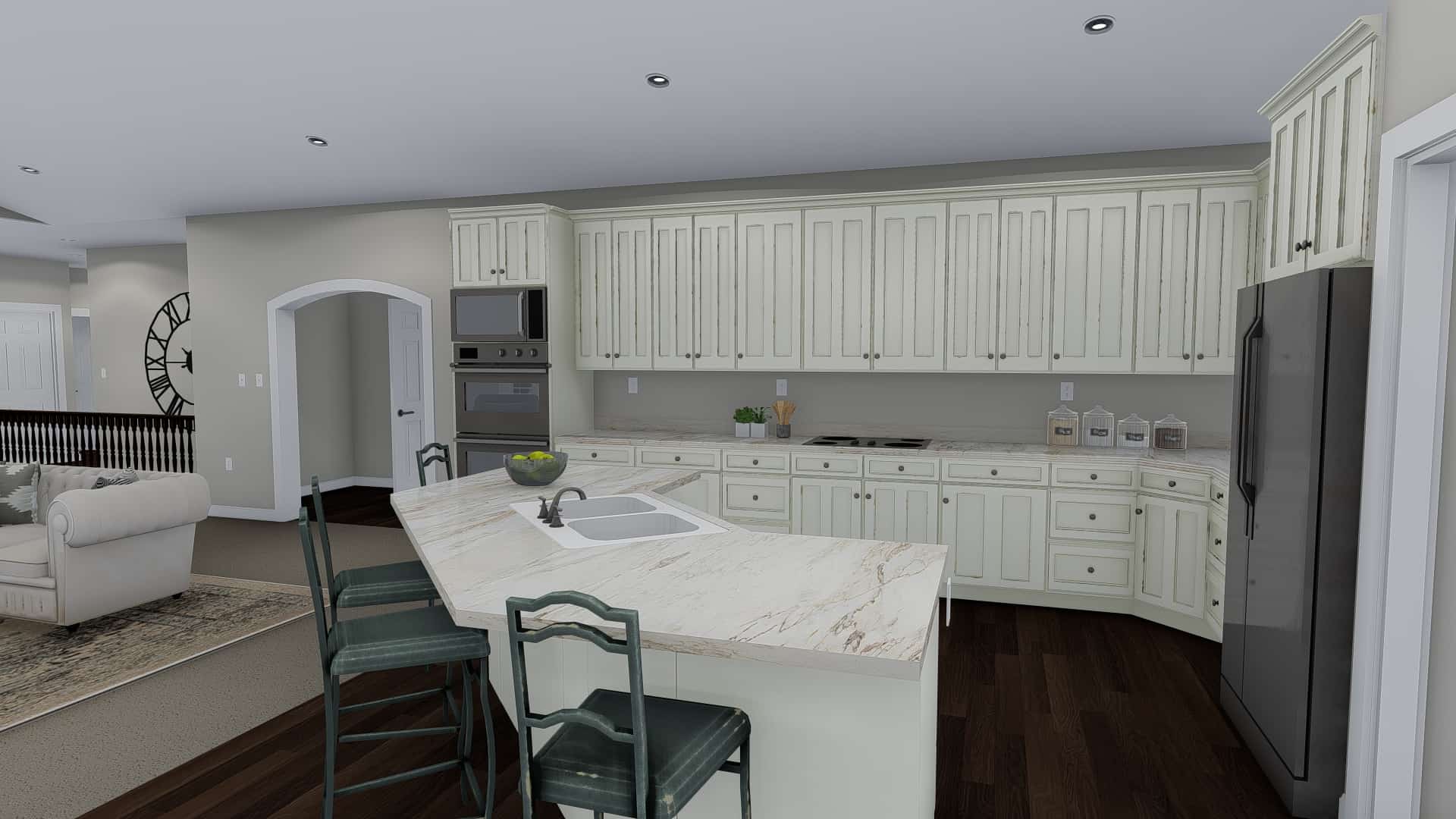 Kitchen of this 5-Bedroom, 2446 Sq Ft Plan - 187-1140