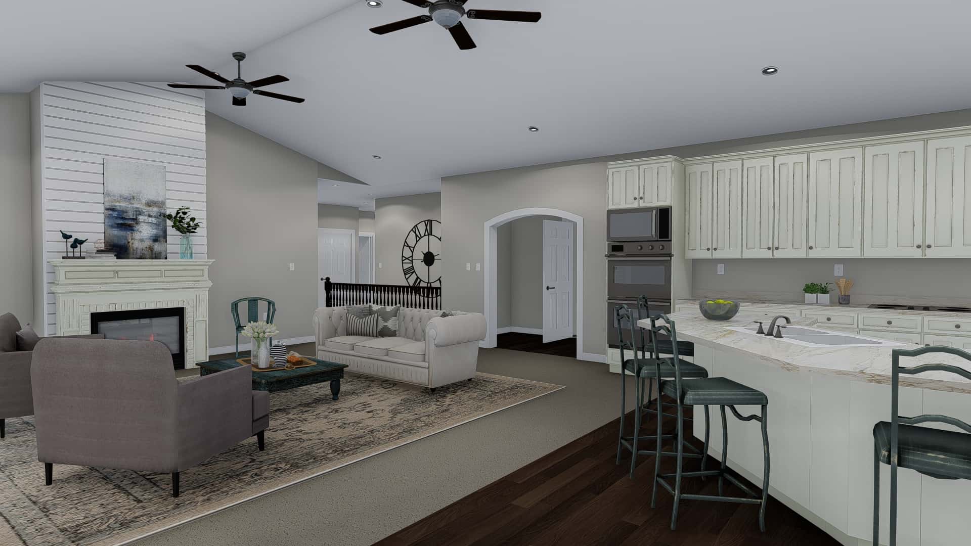 Family Room of this 5-Bedroom, 2446 Sq Ft Plan - 187-1140