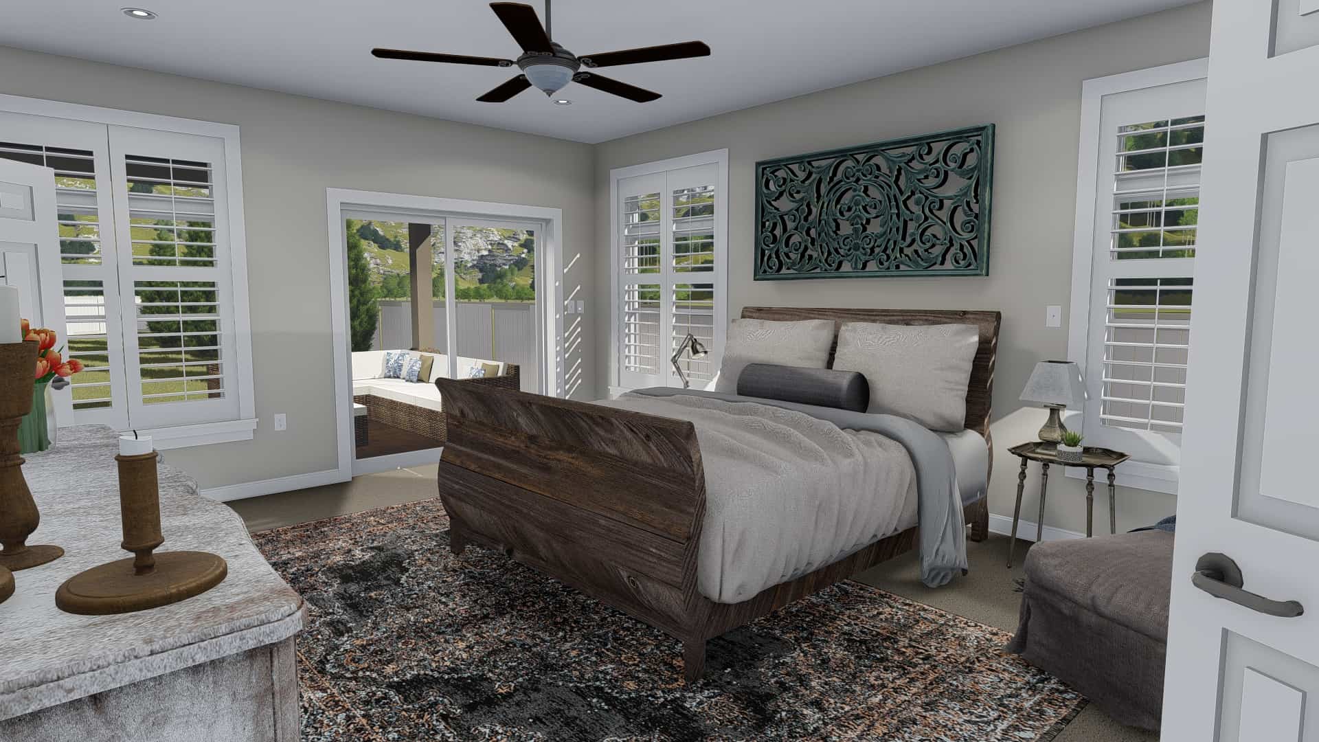 Bedroom of this 5-Bedroom, 2446 Sq Ft Plan - 187-1140