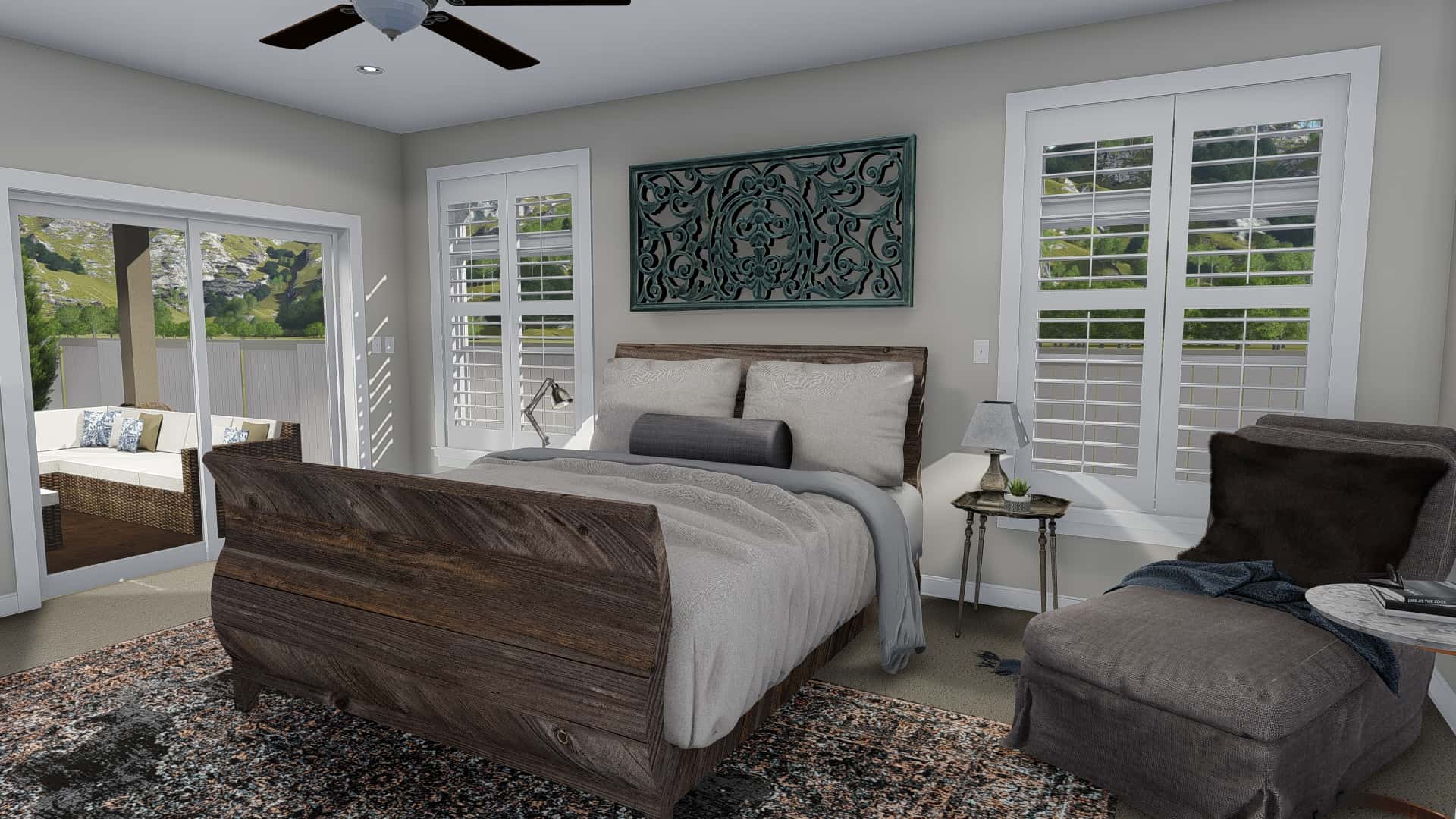 Bedroom of this 5-Bedroom, 2446 Sq Ft Plan - 187-1140
