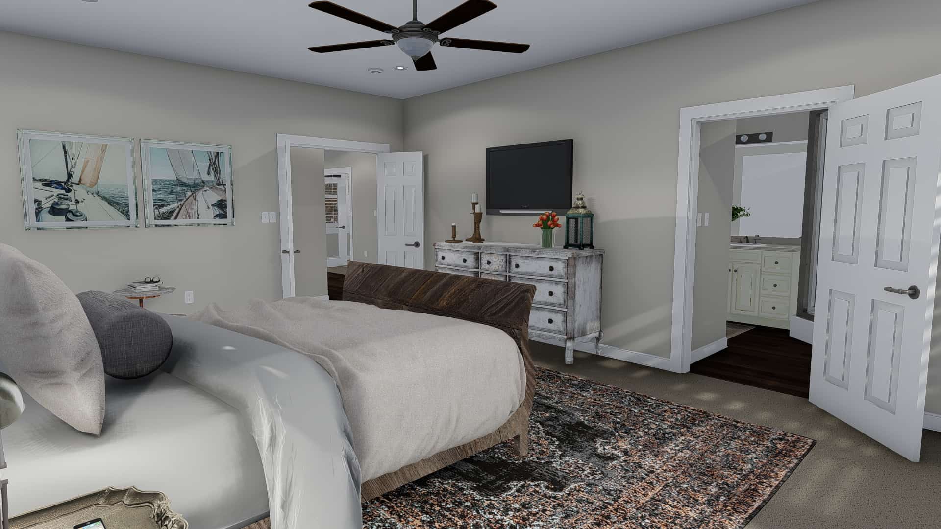 Bedroom of this 5-Bedroom, 2446 Sq Ft Plan - 187-1140