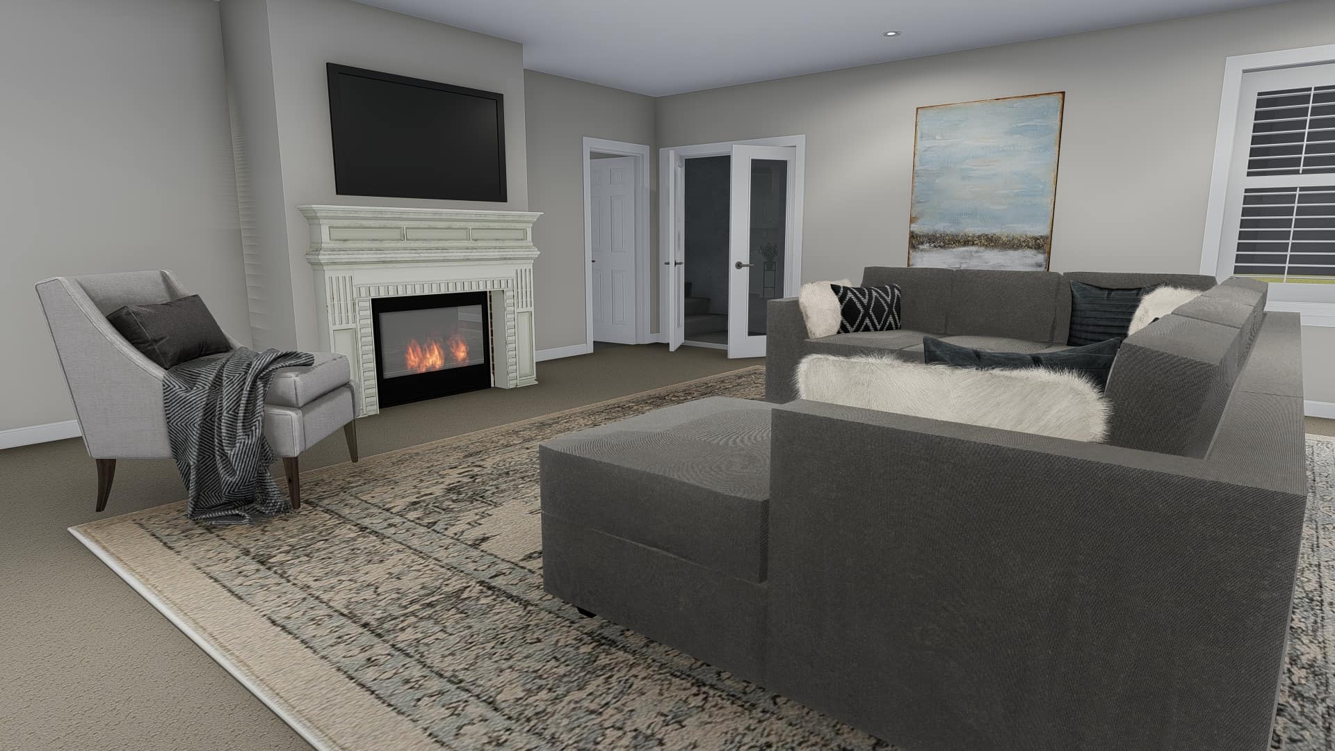 Family Room of this 5-Bedroom, 2446 Sq Ft Plan - 187-1140