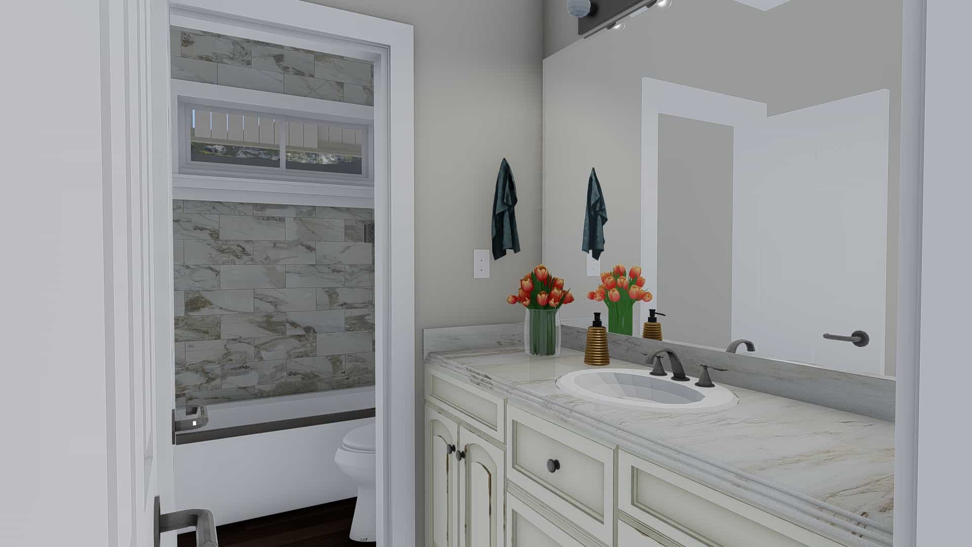 Bathroom of this 5-Bedroom, 2446 Sq Ft Plan - 187-1140