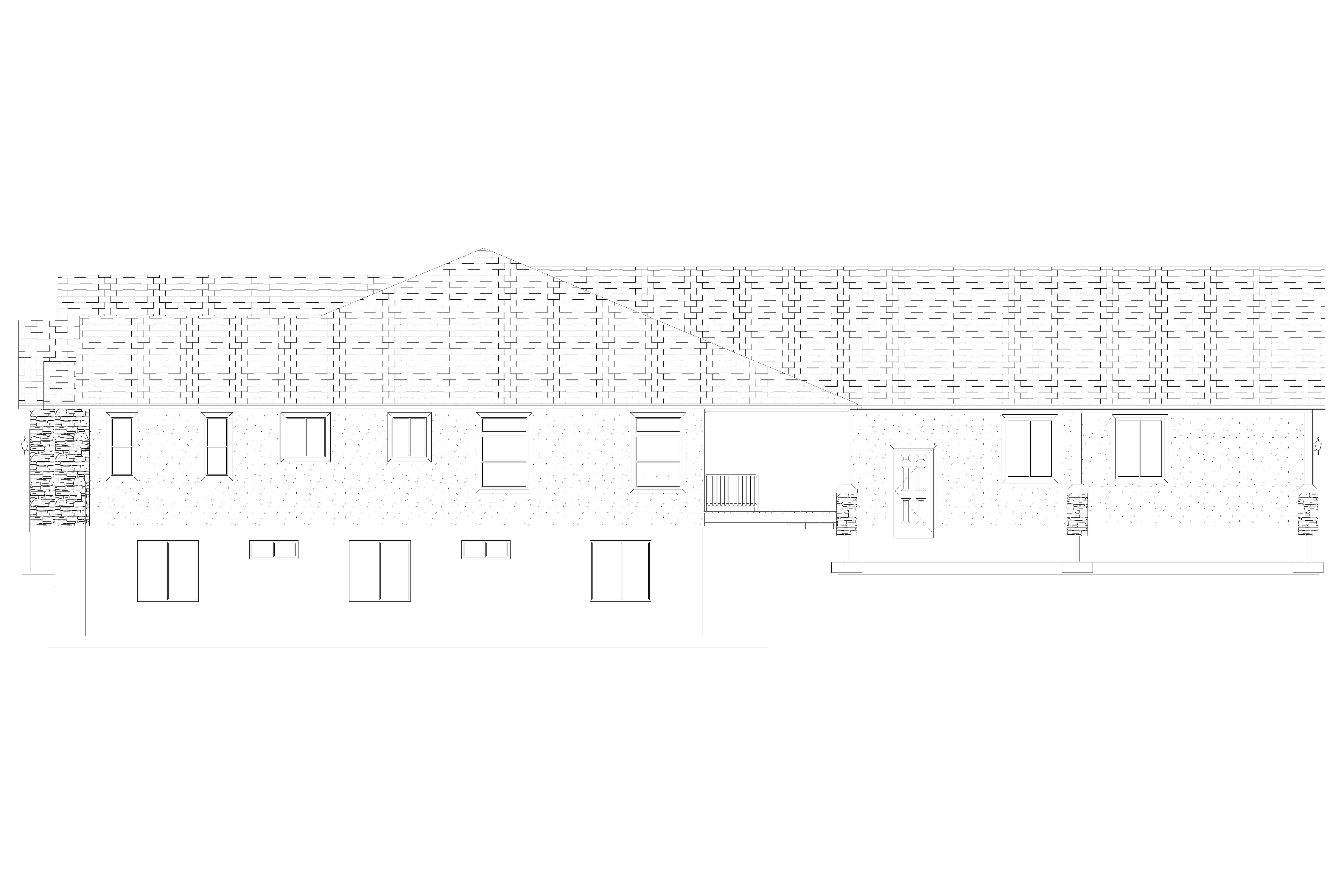 Home Plan Right Elevation of this 5-Bedroom,2446 Sq Ft Plan -187-1140