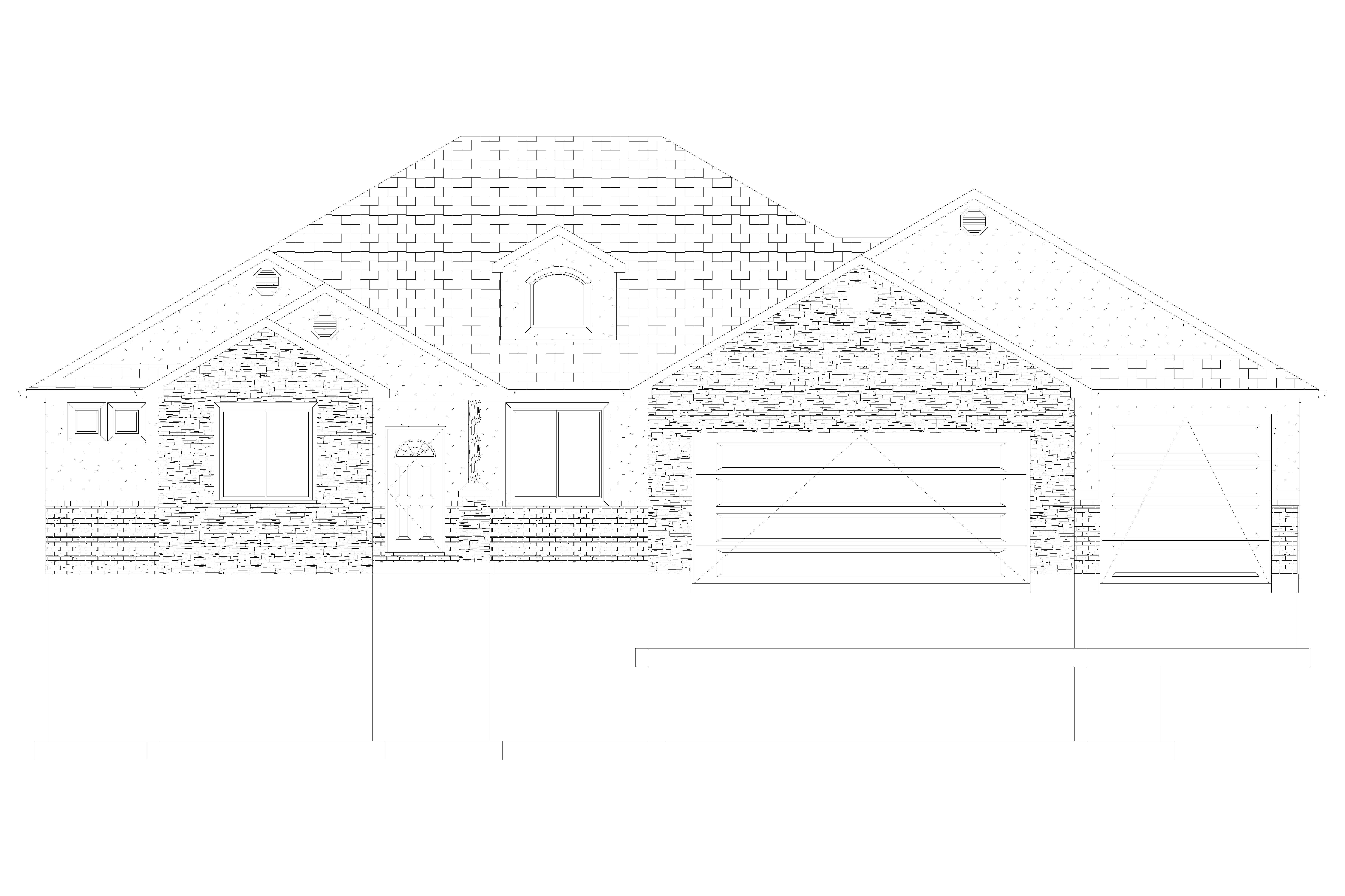 Home Plan Front Elevation of this 5-Bedroom,2050 Sq Ft Plan -187-1141