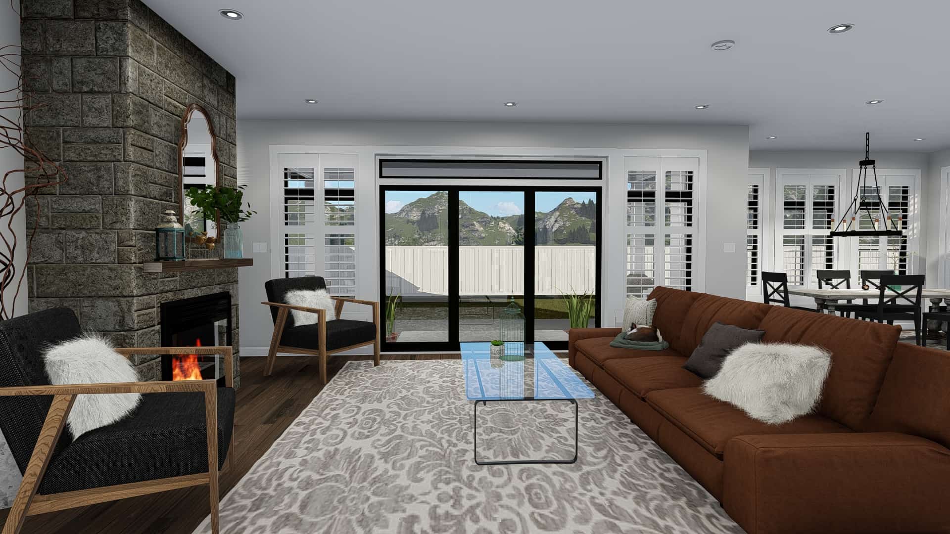 Family Room of this 3-Bedroom, 2050 Sq Ft Plan - 187-1141