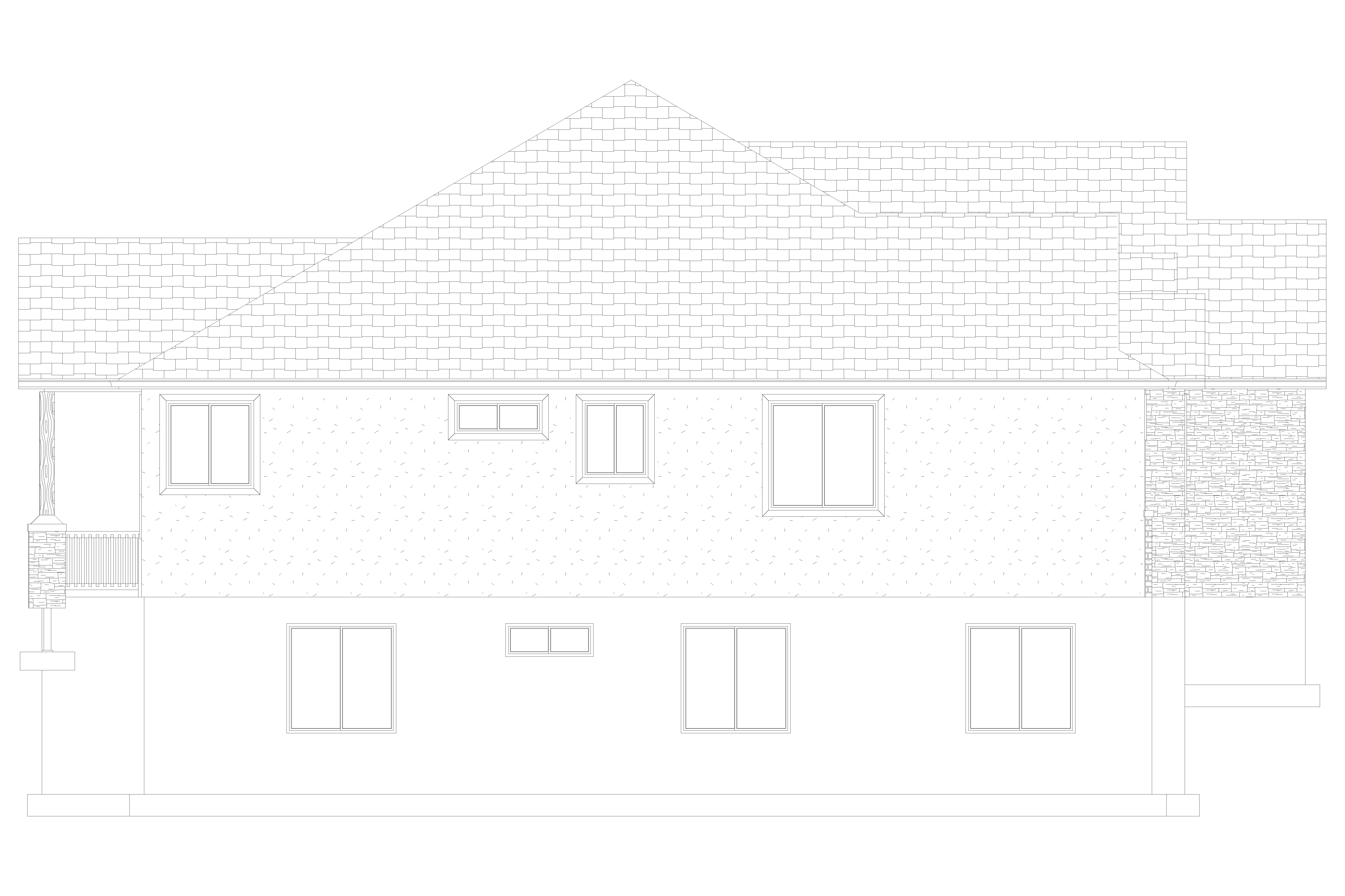 Home Plan Left Elevation of this 5-Bedroom,2050 Sq Ft Plan -187-1141