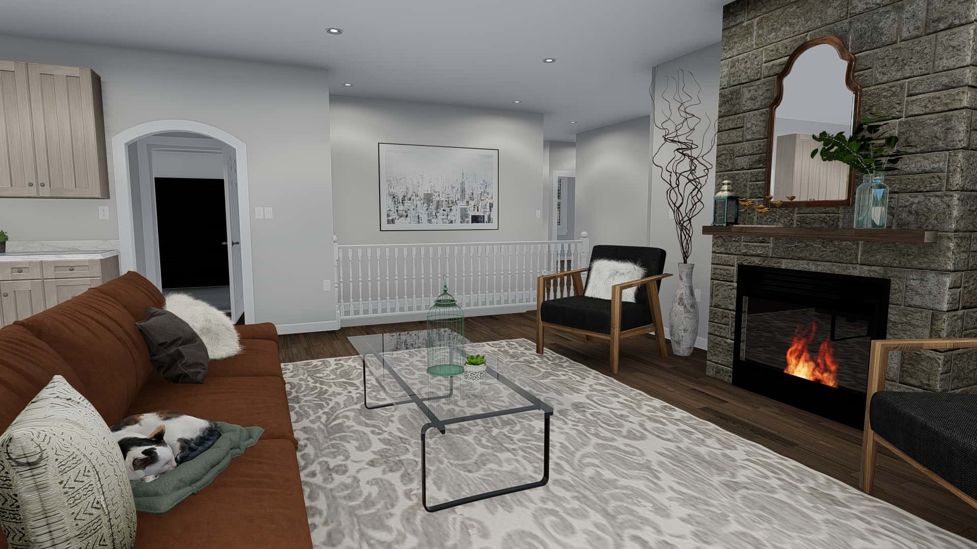 Family Room of this 3-Bedroom, 2050 Sq Ft Plan - 187-1141