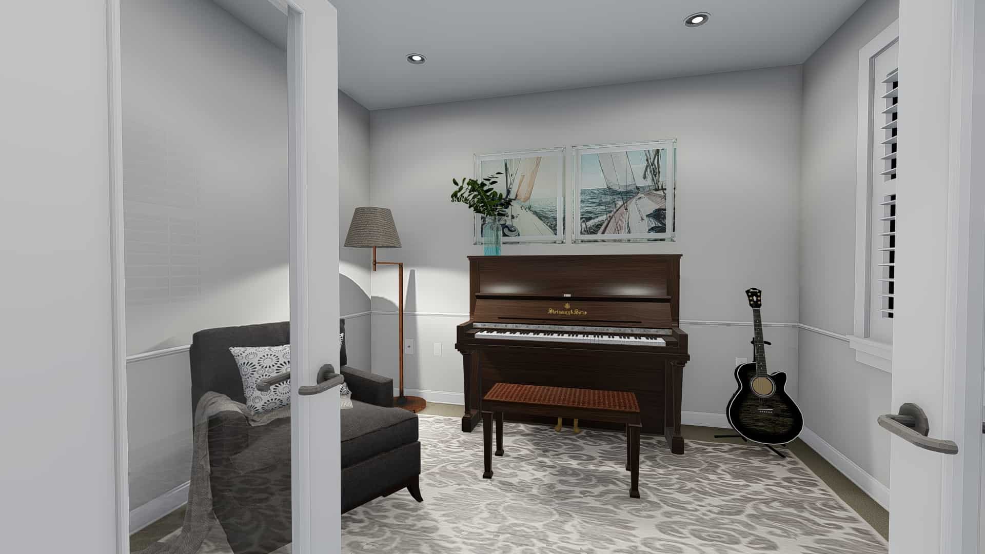 Game Room of this 3-Bedroom, 2050 Sq Ft Plan - 187-1141