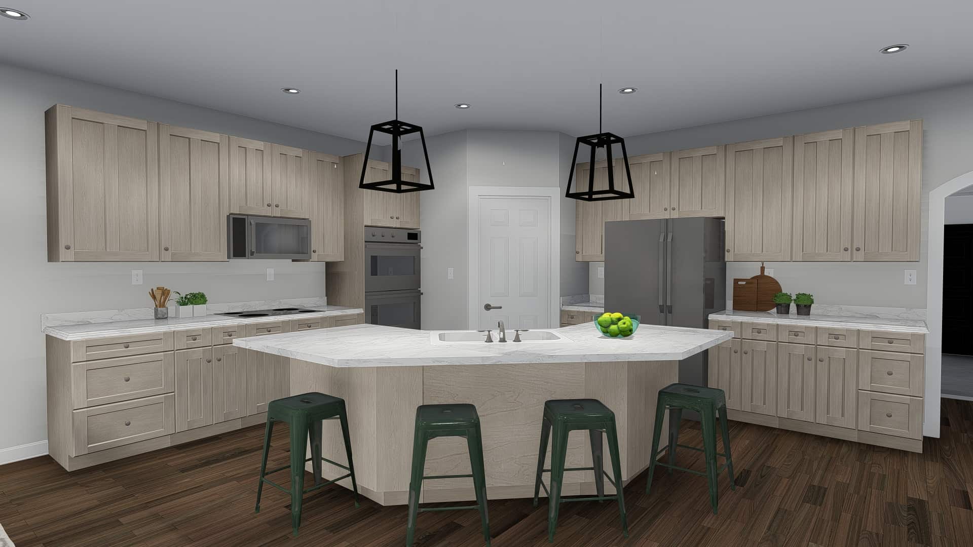 Kitchen of this 3-Bedroom, 2050 Sq Ft Plan - 187-1141