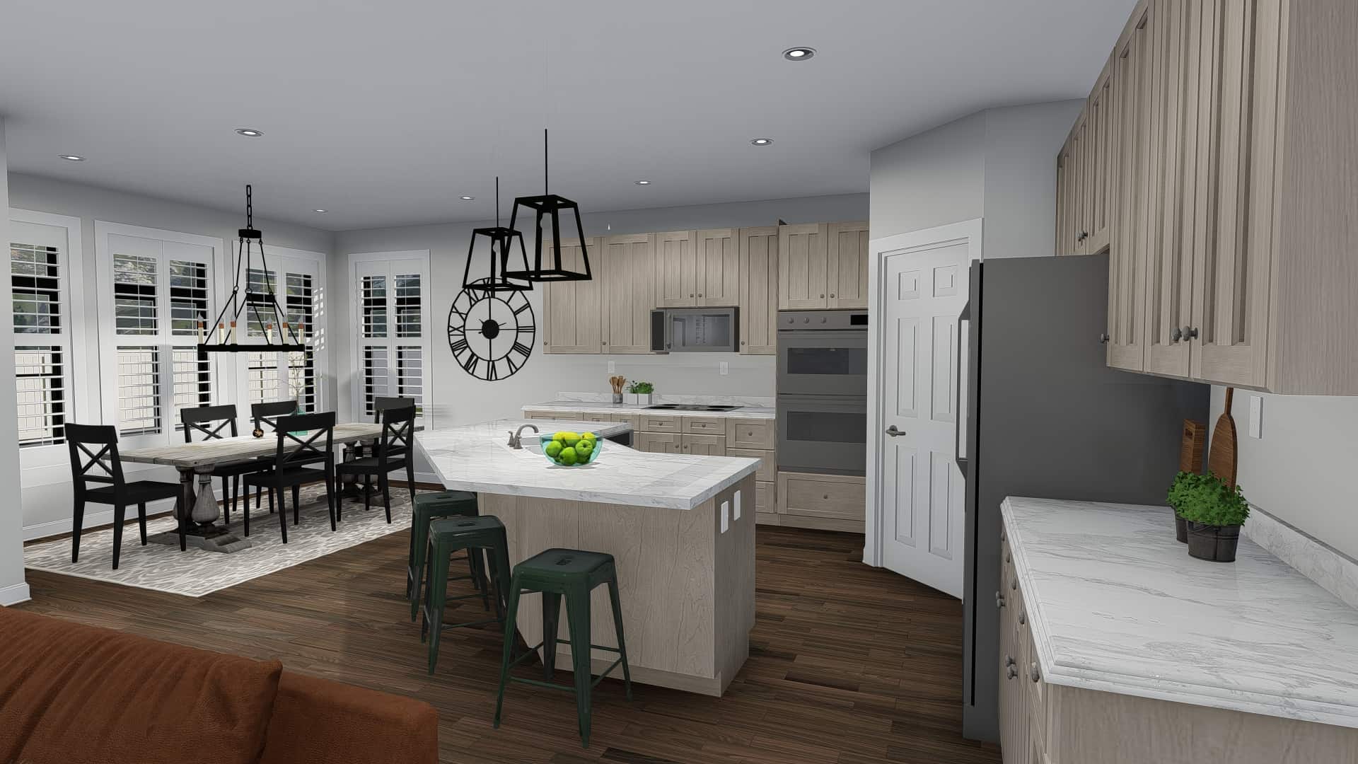 Kitchen of this 3-Bedroom, 2050 Sq Ft Plan - 187-1141