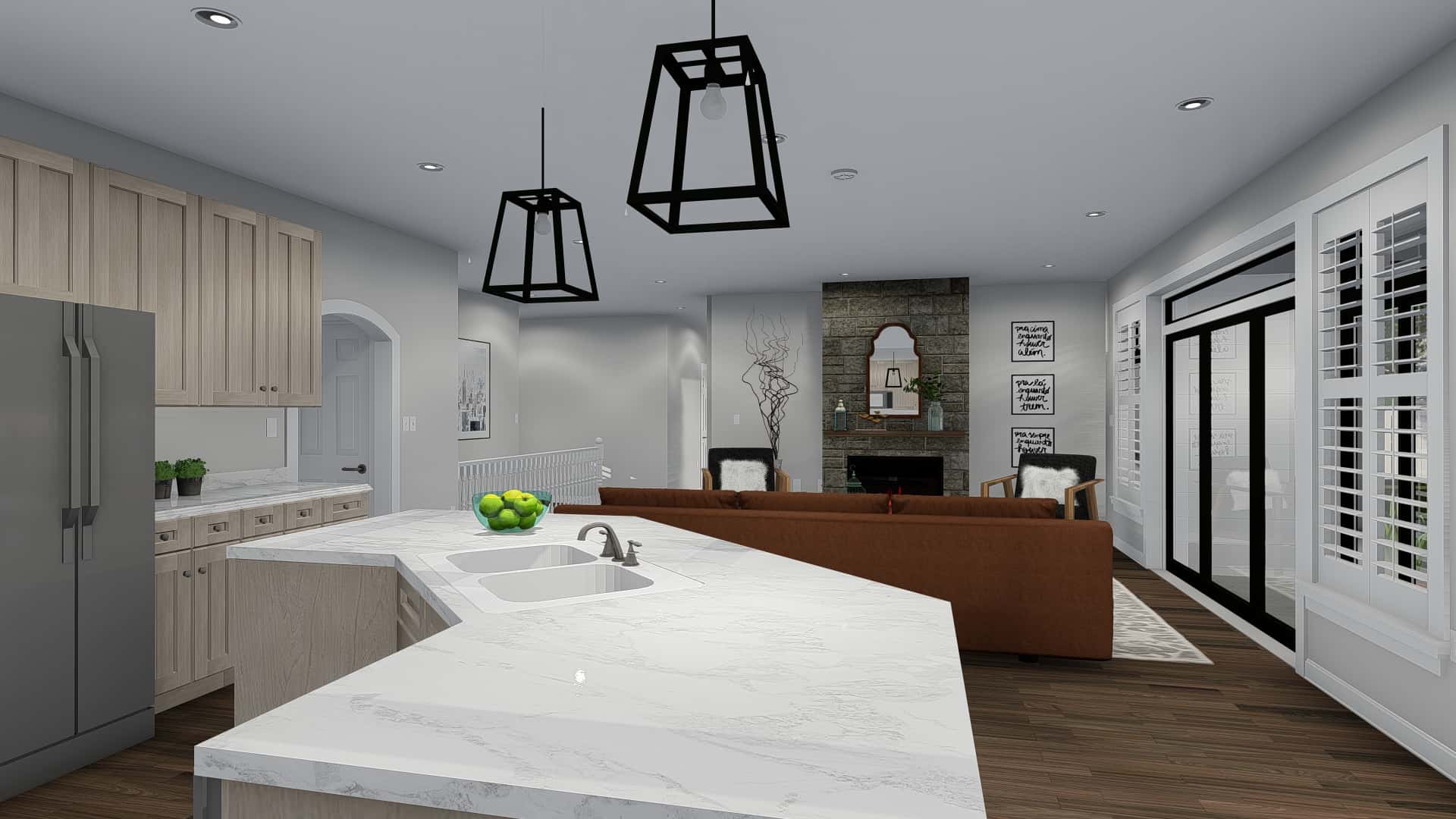 Kitchen of this 3-Bedroom, 2050 Sq Ft Plan - 187-1141