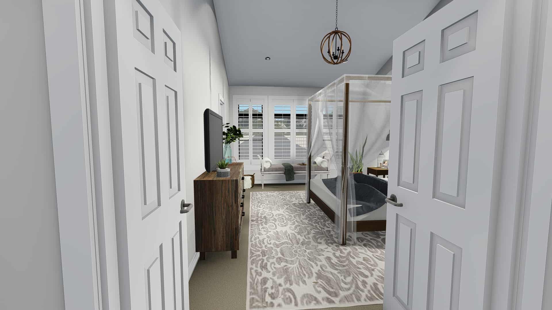 Master Bedroom of this 3-Bedroom, 2050 Sq Ft Plan - 187-1141
