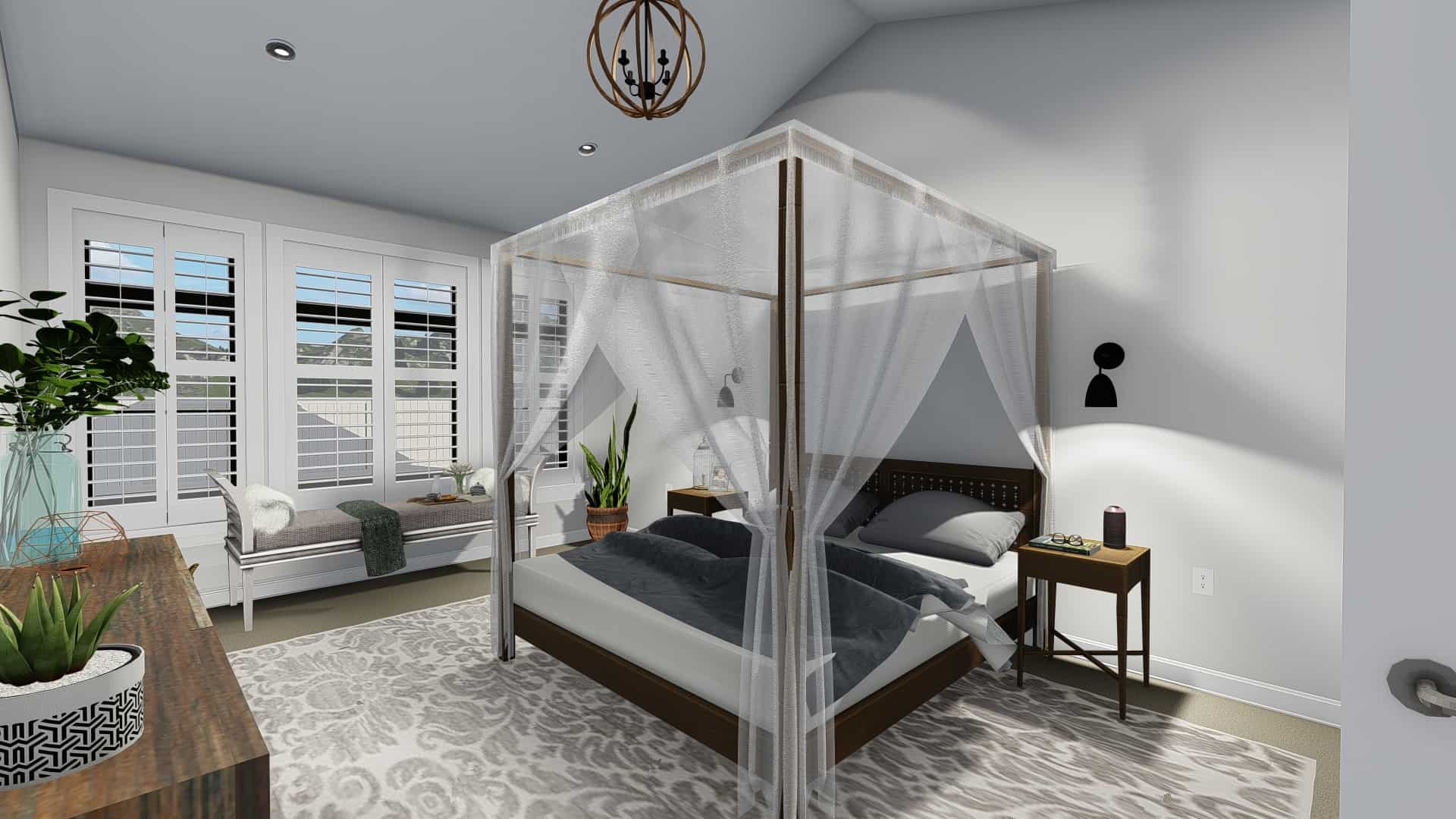 Master Bedroom of this 3-Bedroom, 2050 Sq Ft Plan - 187-1141