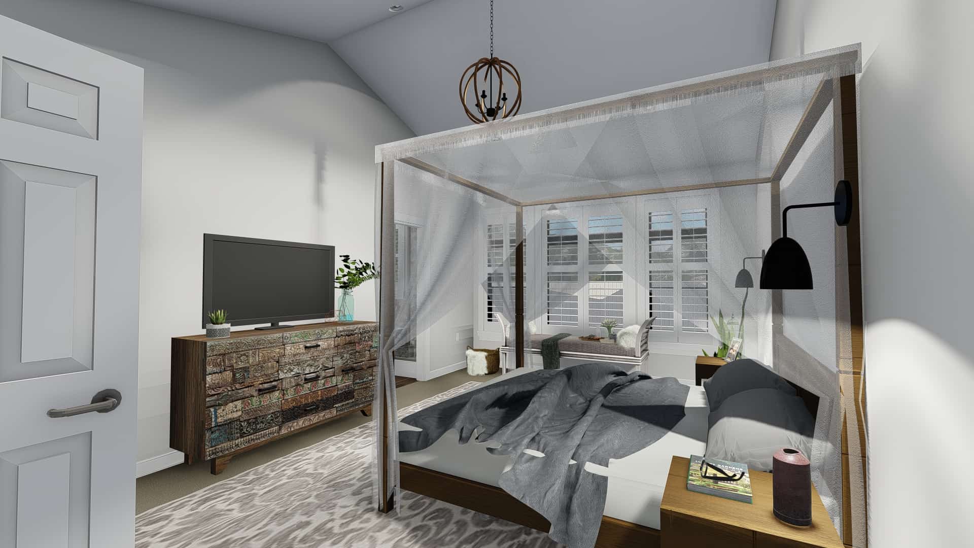 Master Bedroom of this 3-Bedroom, 2050 Sq Ft Plan - 187-1141
