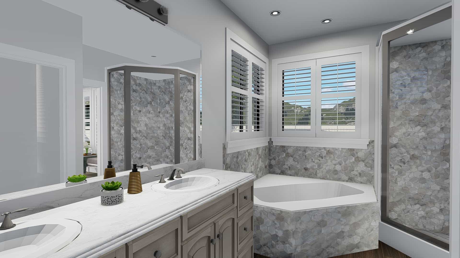 Bathroom of this 3-Bedroom, 2050 Sq Ft Plan - 187-1141