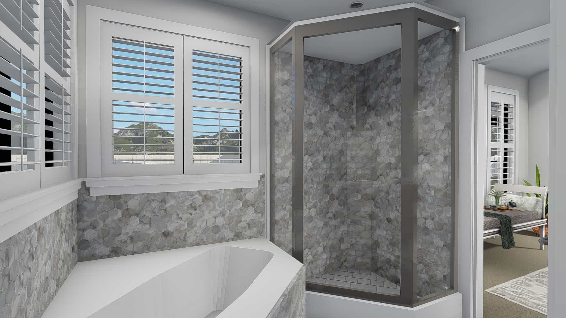 Master Bathroom of this 3-Bedroom, 2050 Sq Ft Plan - 187-1141