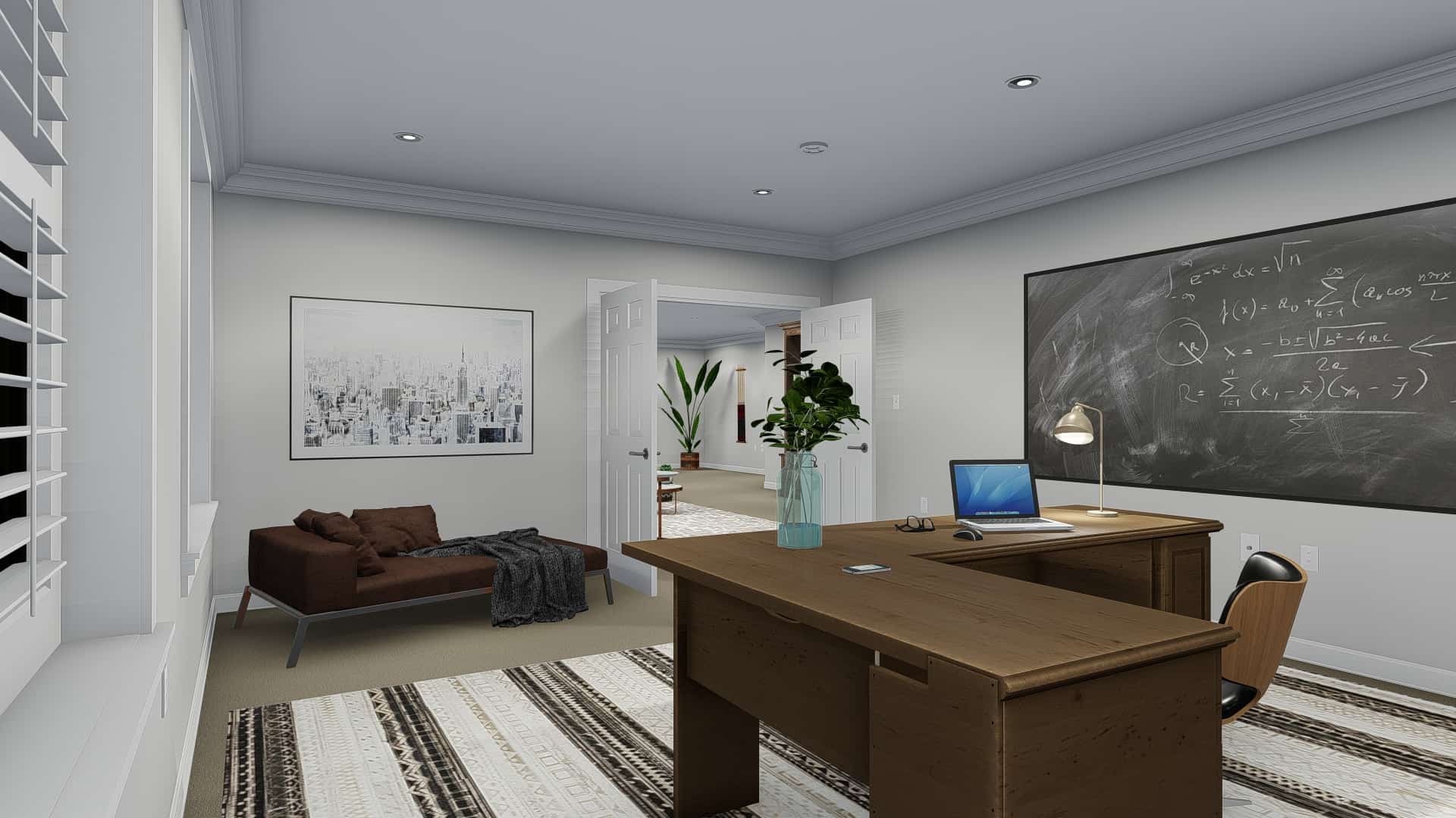 Home Office of this 3-Bedroom, 2050 Sq Ft Plan - 187-1141