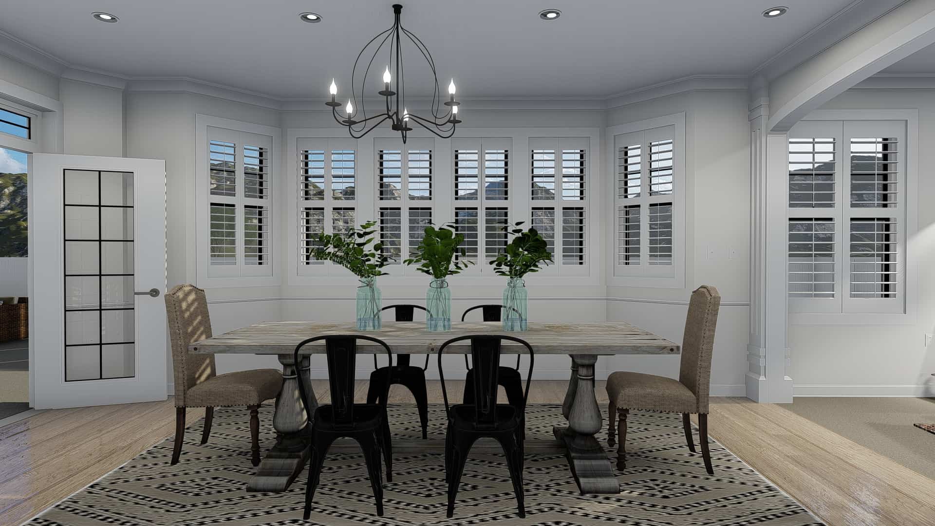 Dining Room of this 4-Bedroom, 3821 Sq Ft Plan - 187-1142